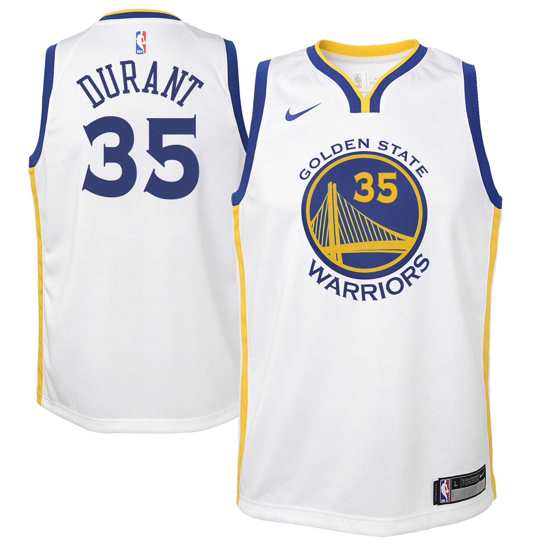 [9Z2B7BZ1P-DURANT] Youth Nike NBA GS Warriors Home Swingman Jersey - Durant