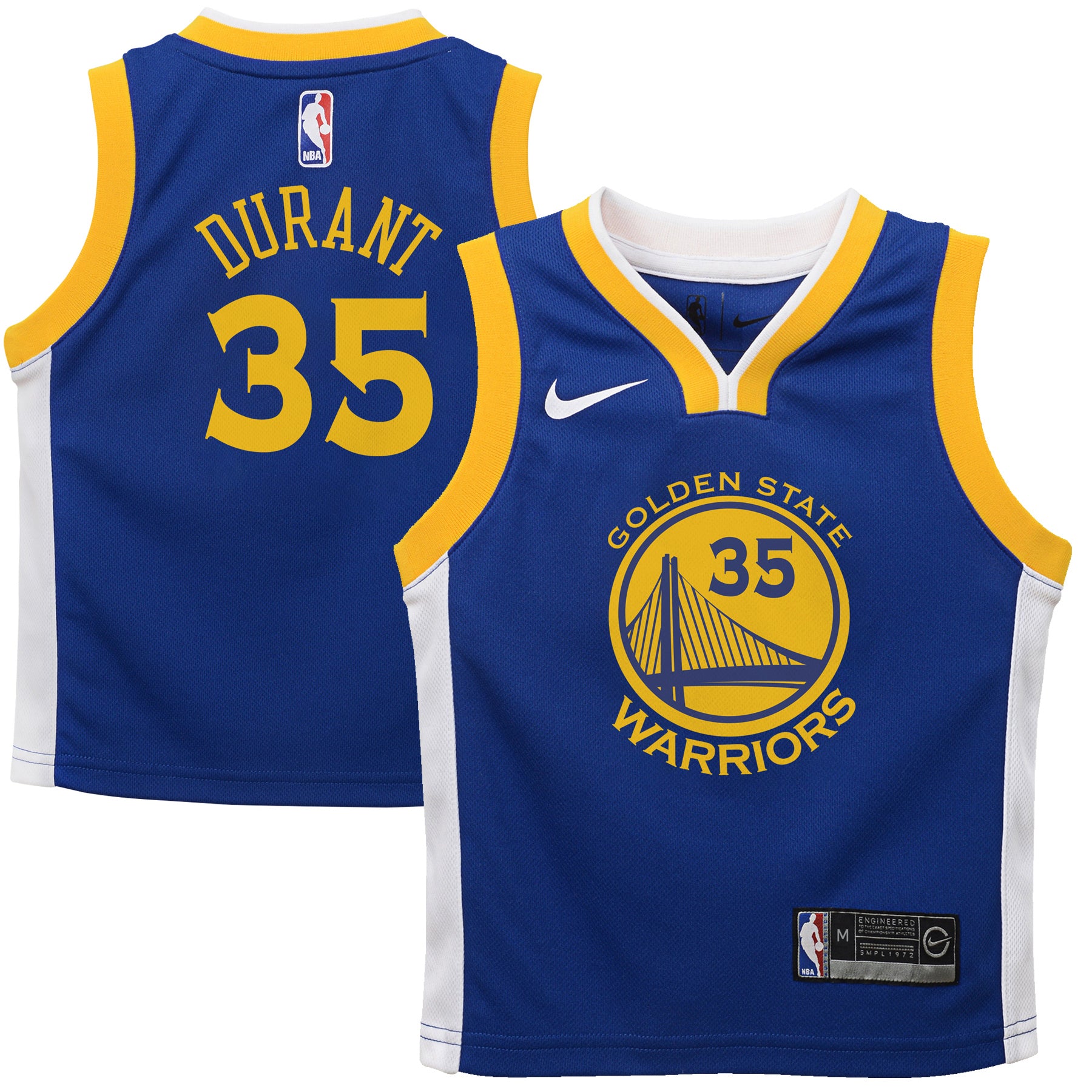 [9Z2B3BZ6P-DURANT] Preschool Nike NBA GS Warriors Away Swingman Jersey - Durant