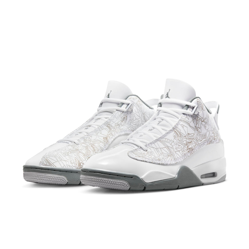 [311046-107] Mens Air Jordan DUB ZERO 'WHITE COOL GREY'