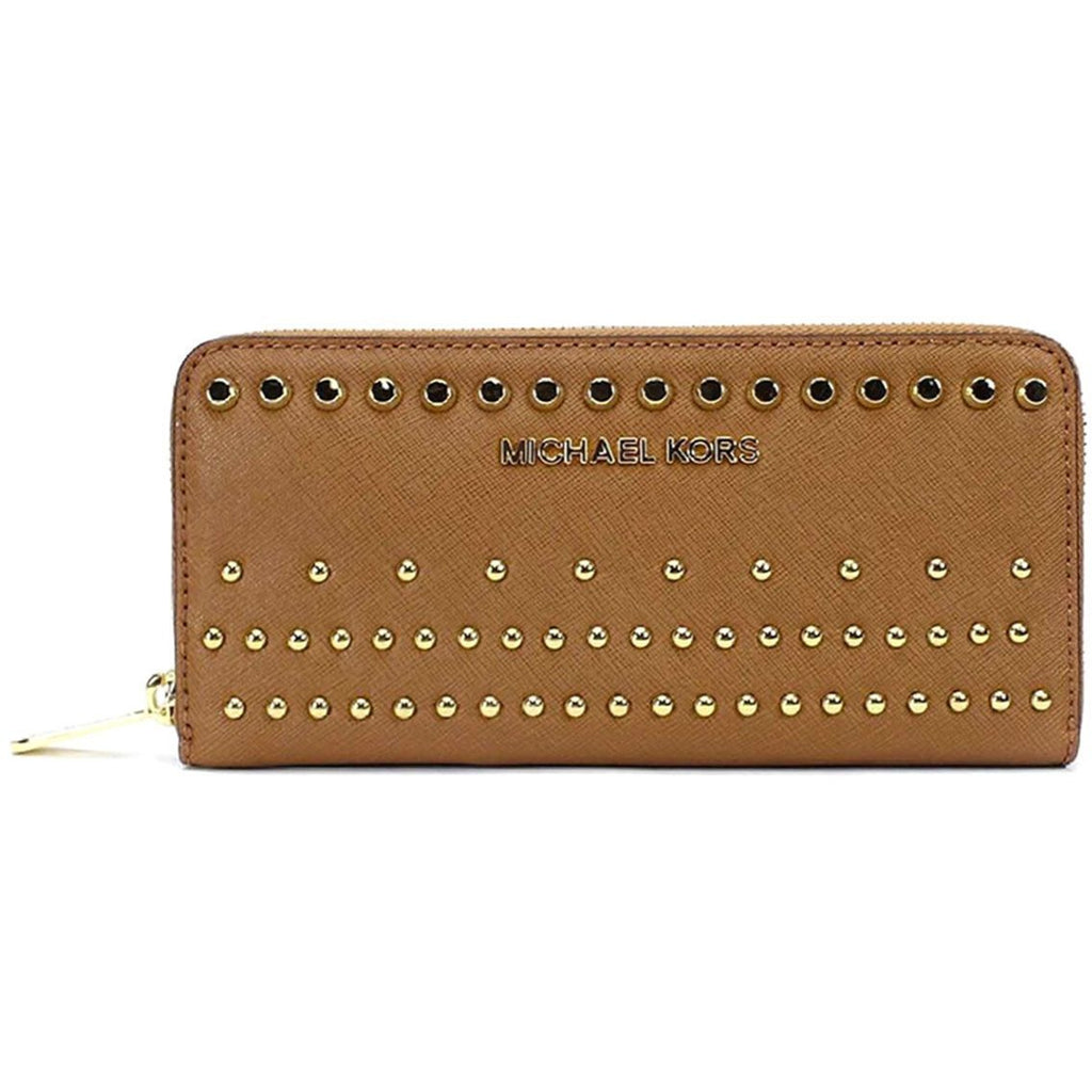 [32S4GVGZ3L] Womens Michael Kors Jet Set Travel Stud Degrade Continental Zip