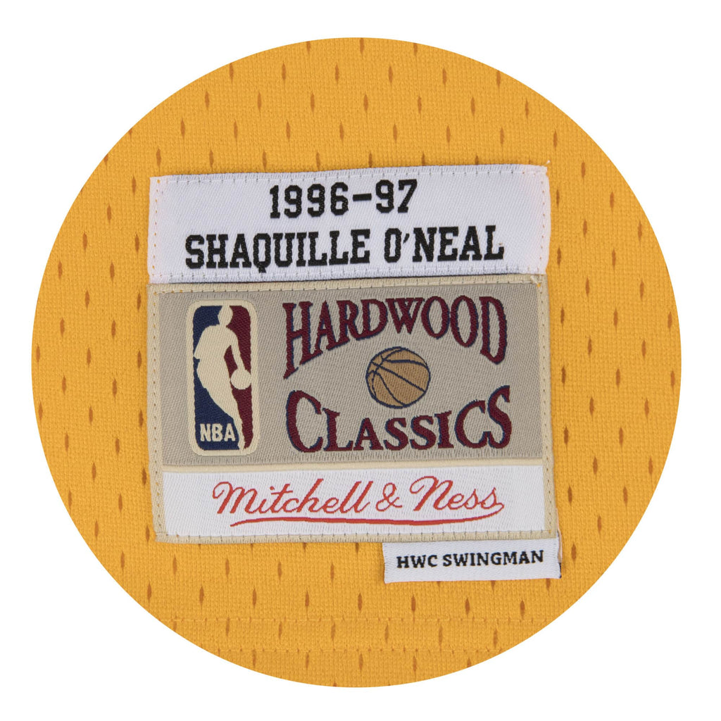 Mens Mitchell & Ness NBA Swingman Home Jersey Lakers 96 Shaquille O'Neal