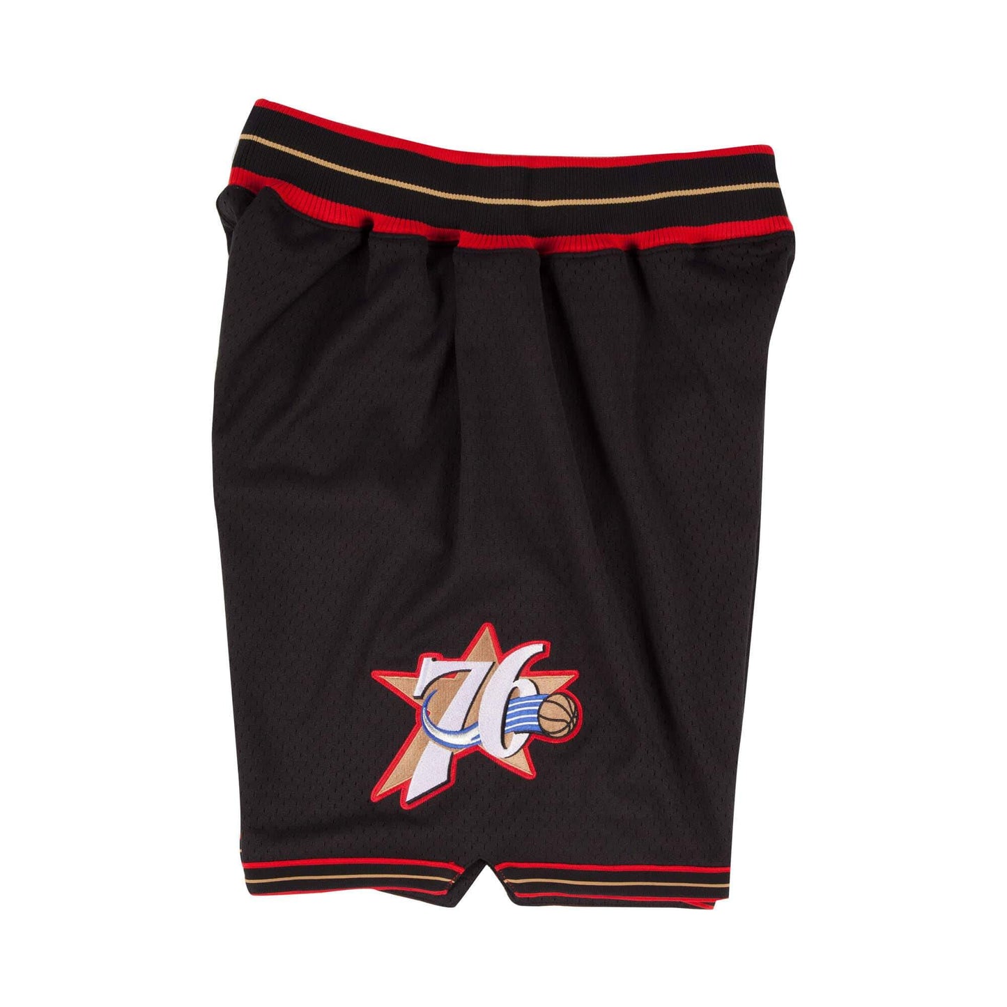 [369P3B297P76] Mens Mitchell & Ness NBA 1997-98 Authentic Shorts Black Philadelphia 76ers