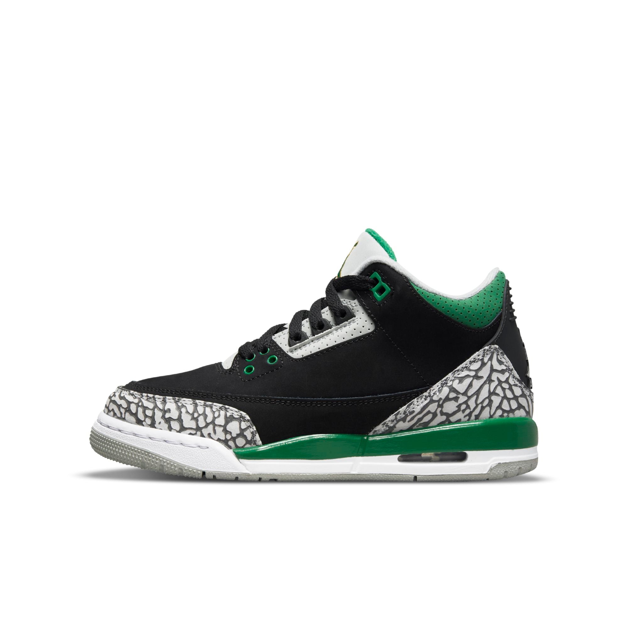 [398614-030] Youth Air Jordan Retro 3 'Pine Green' (GS)