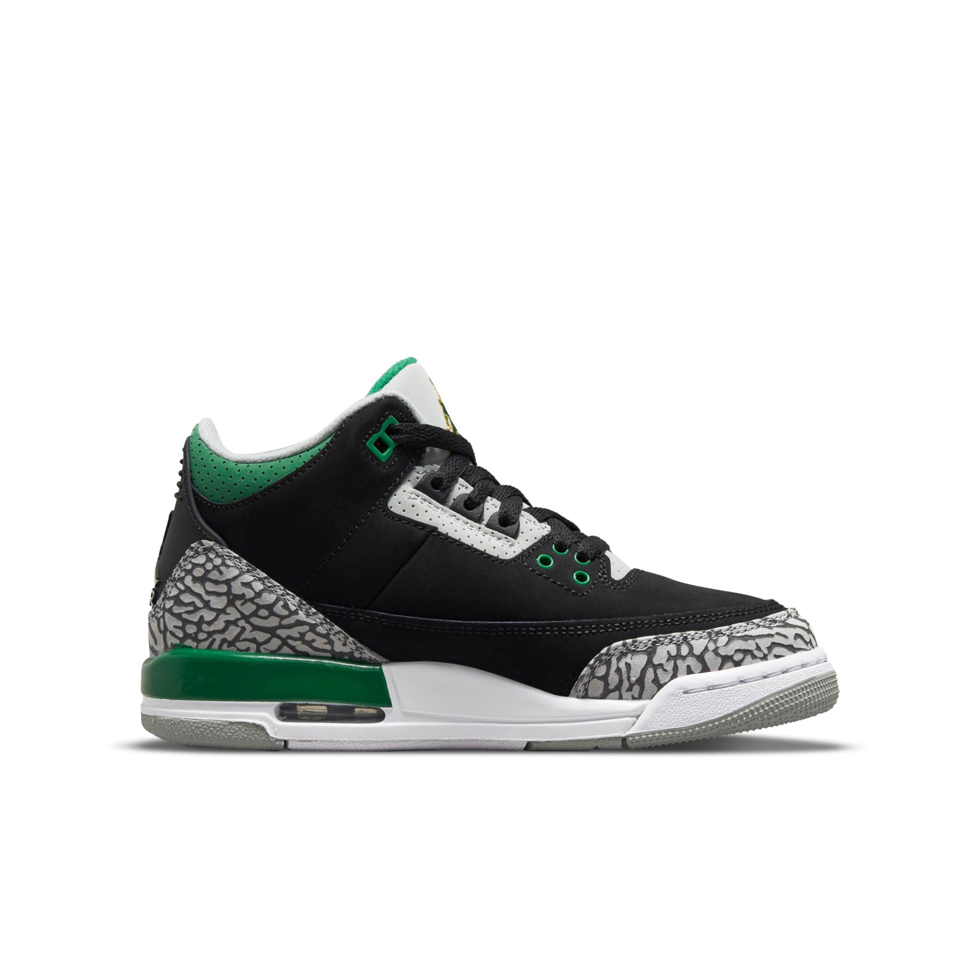 [398614-030] Youth Air Jordan Retro 3 'Pine Green' (GS)