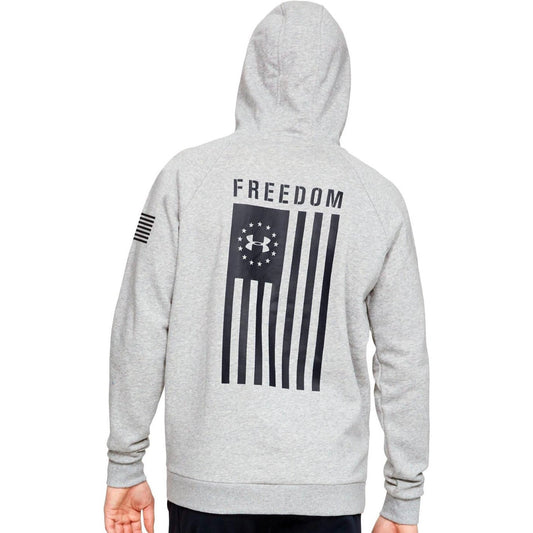 [1352678-035] Mens Under Armour Freedom Flag Rival Pull Over Hoodie