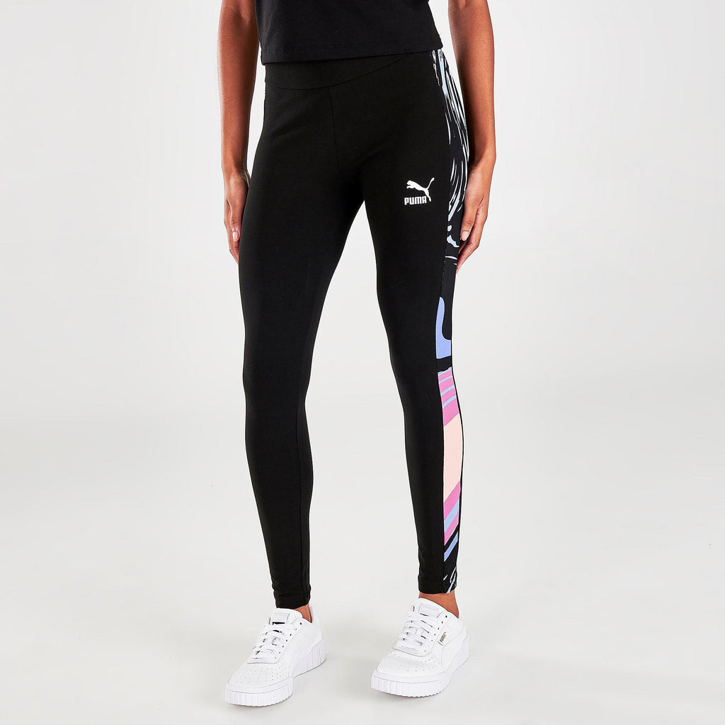 [533363-01] Womens Puma Marbled T7 Leggings