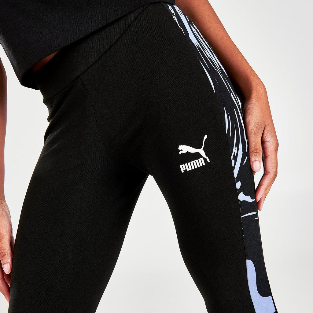 [533363-01] Womens Puma Marbled T7 Leggings