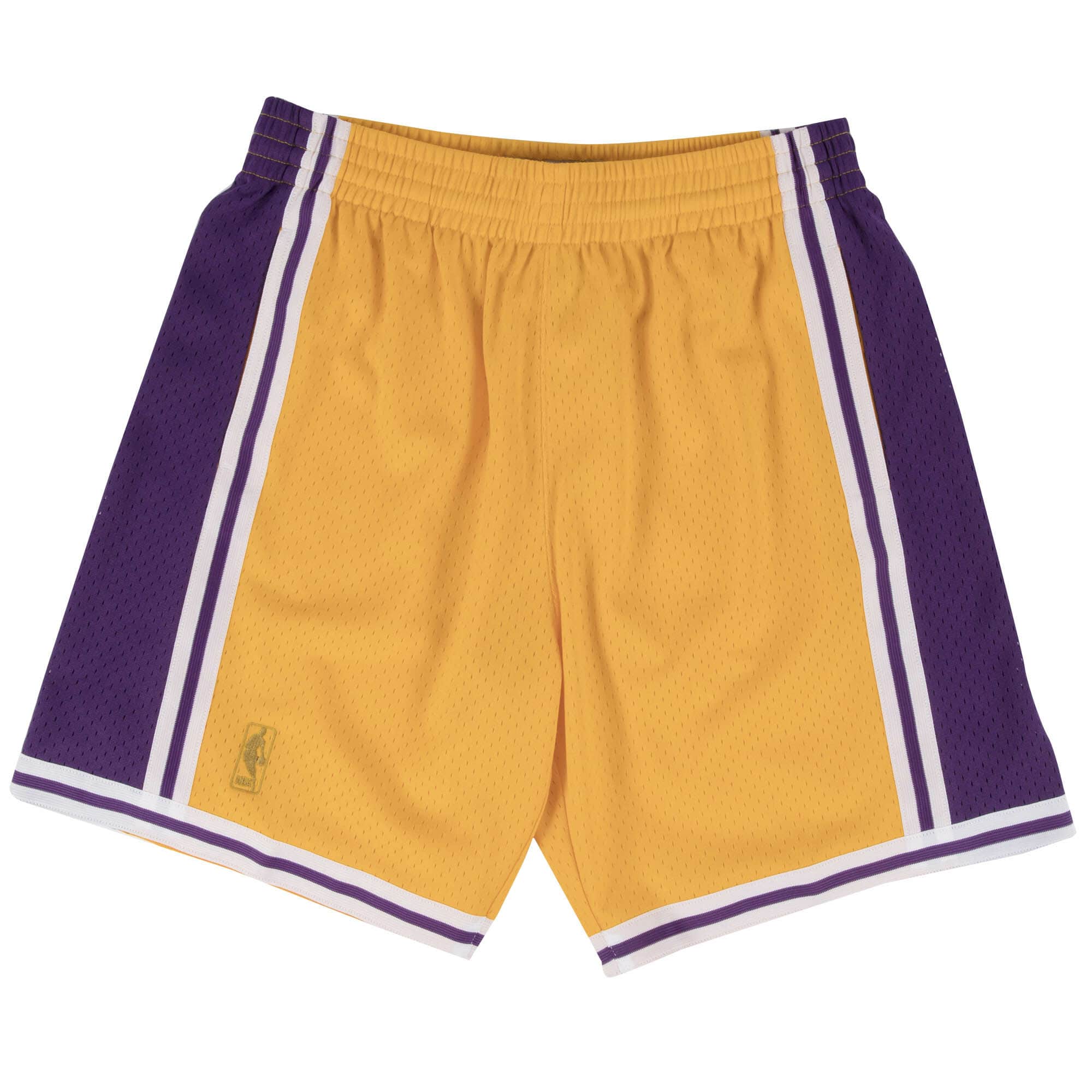 [SMSHGS18236-LALLTGD96] Mens Mitchell & Ness NBA Swingman Home Shorts LA Lakers 96-97