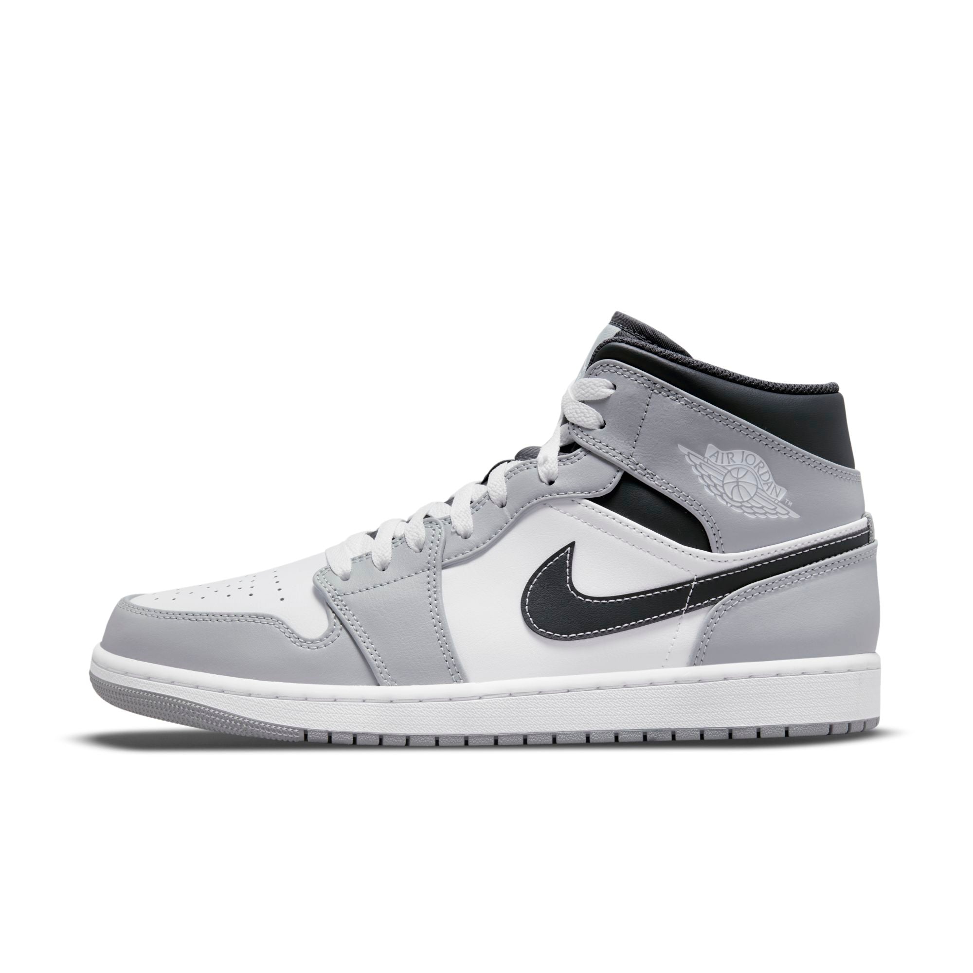 [554724-078] Mens Air Jordan Retro 1 Mid 'Light Smoke Grey Anthracite'