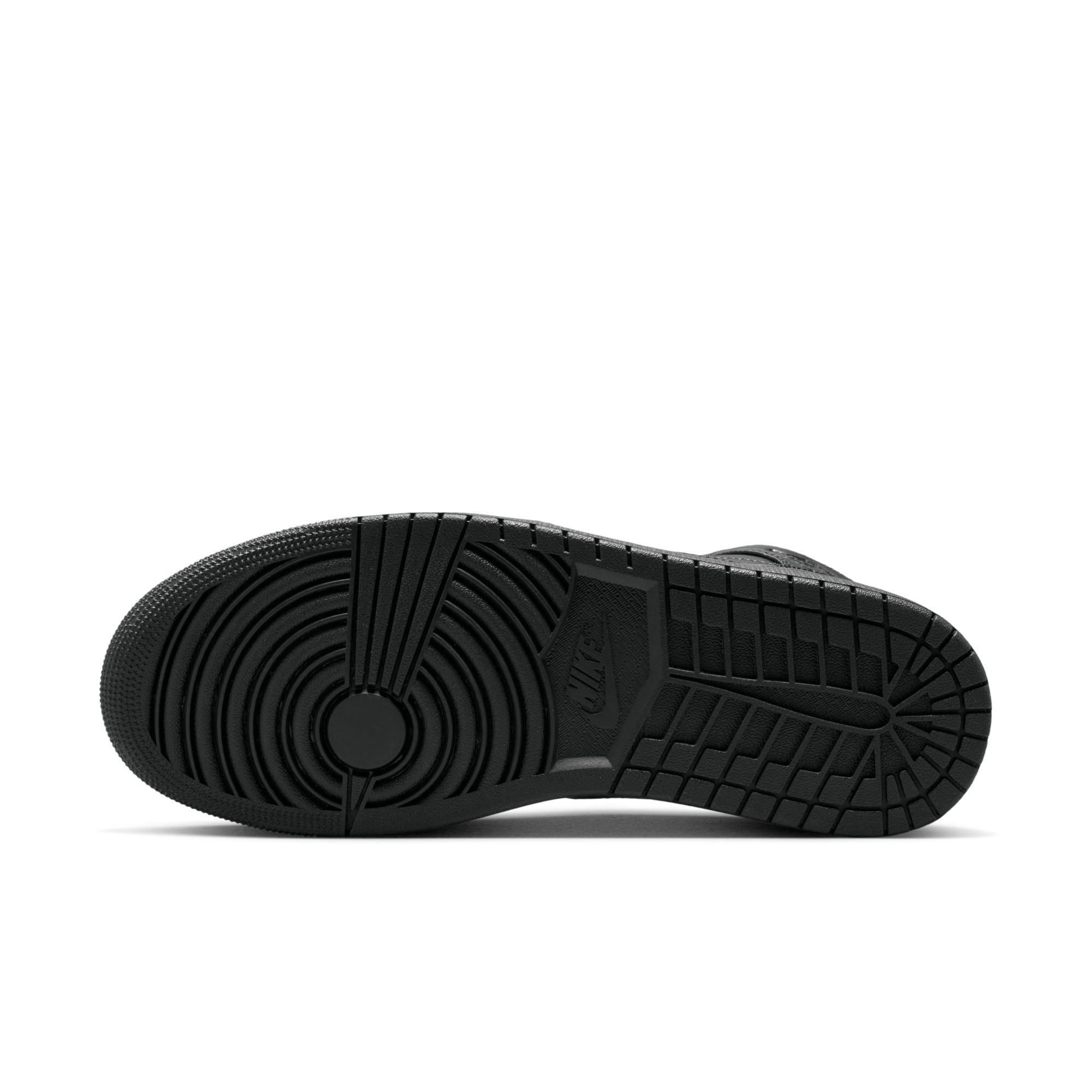 [554724-093] Mens Air Jordan Retro 1 Mid 'Triple Black' (2022)