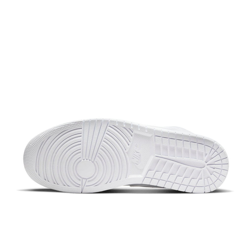 [554724-136] Mens Air Jordan Retro 1 Mid 'Triple White' (2022)