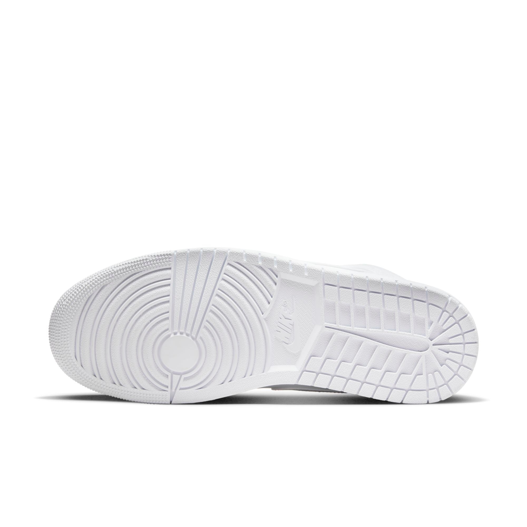 [554724-136] Mens Air Jordan Retro 1 Mid 'Triple White' (2022)