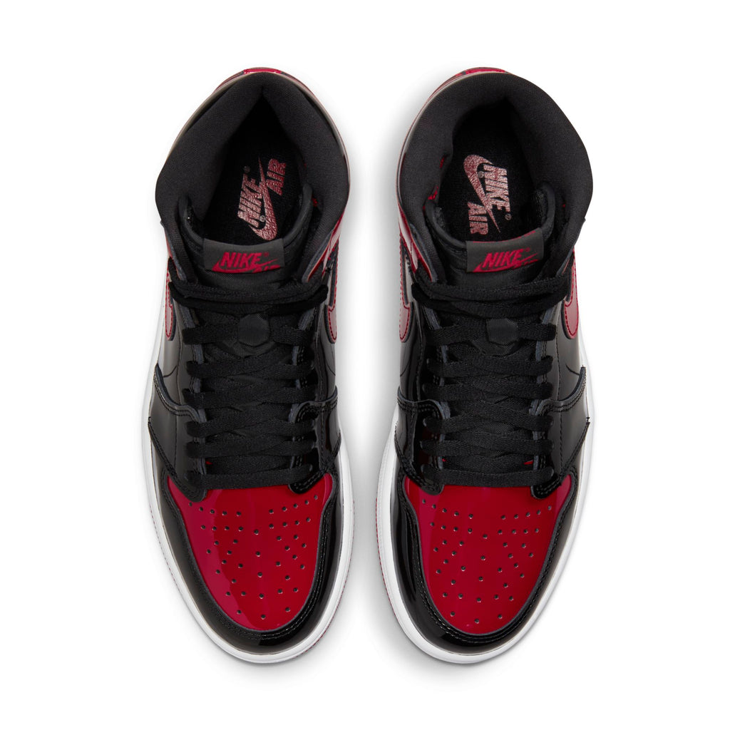 [555088-063] Mens Air Jordan Retro 1 High OG "Bred Patent"
