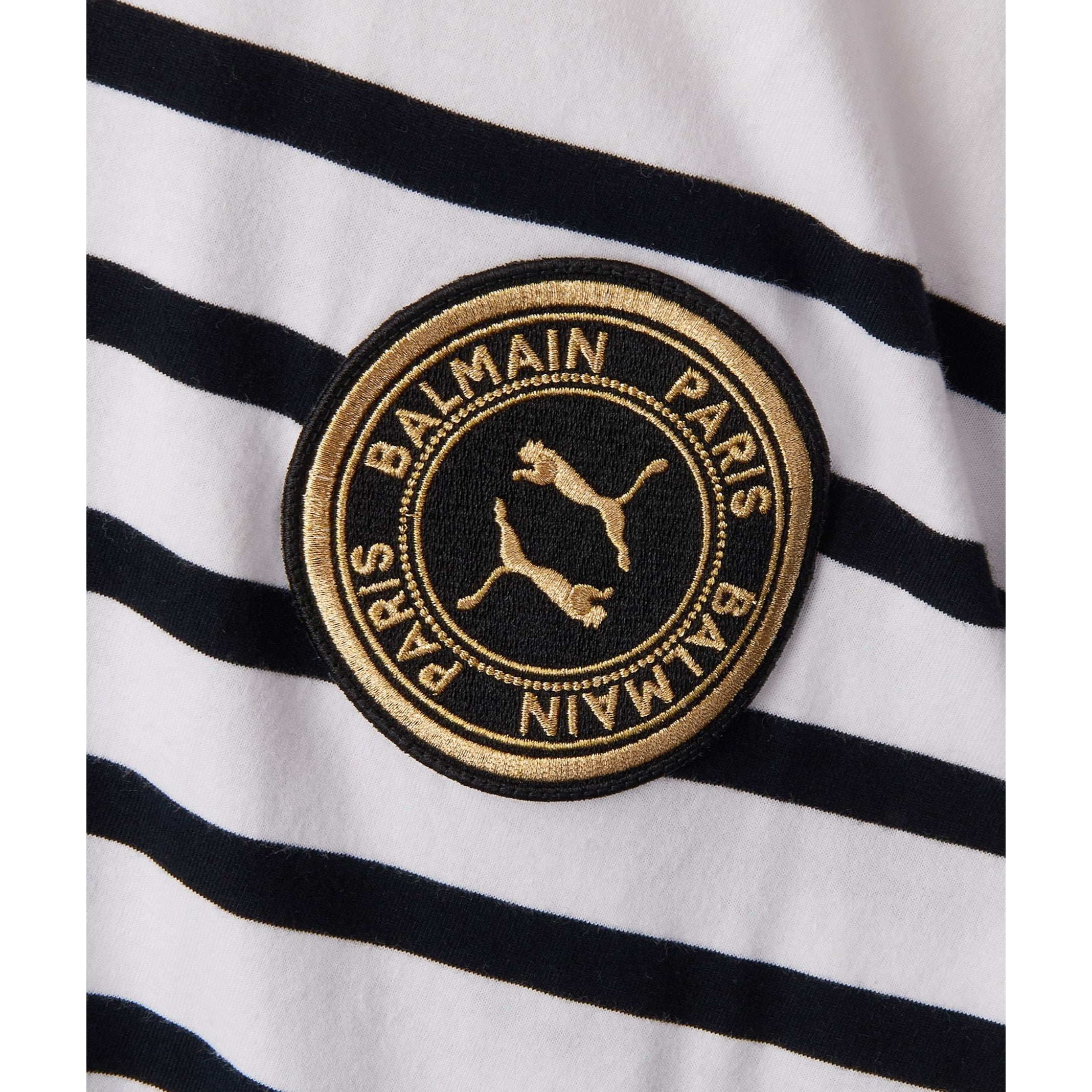 [596883-02] Mens Puma x Balmain Distressed Tee
