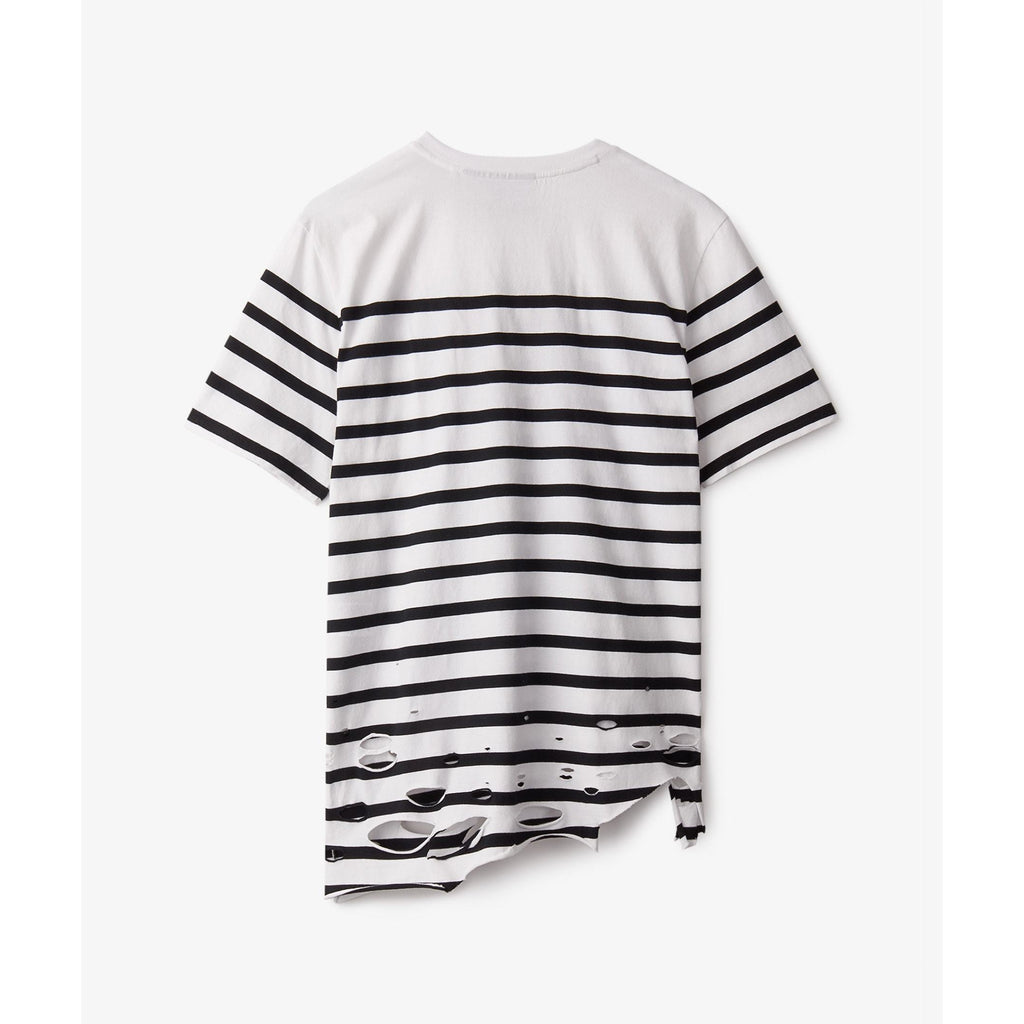 [596883-02] Mens Puma x Balmain Distressed Tee