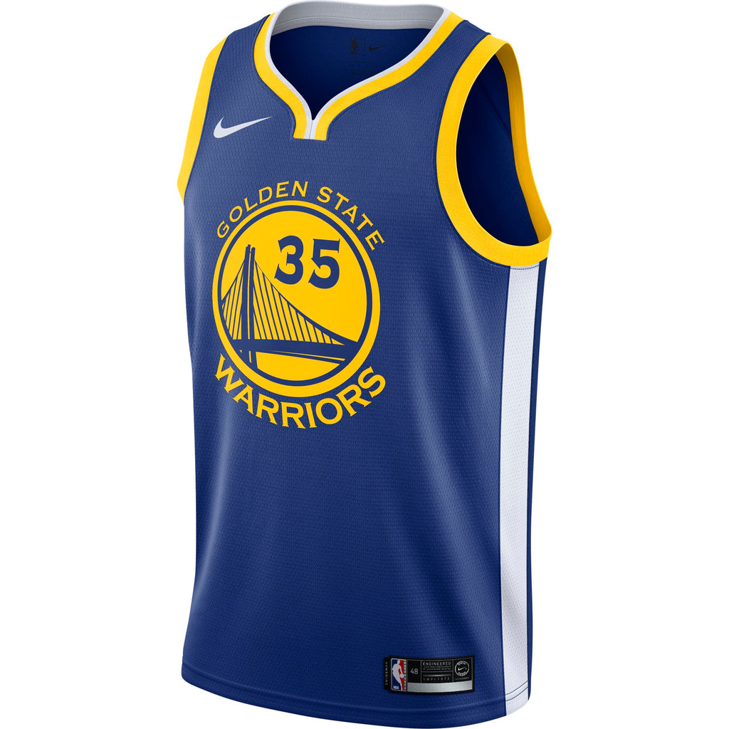 [864475-496] Mens Nike NBA GS Warriors Away Icon Swingman Jersey - Durant