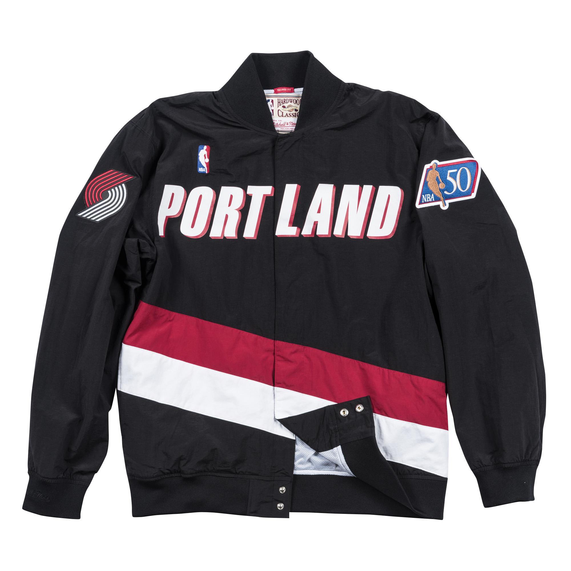 Mens Mitchell & Ness NBA Authentic Warm Up Jacket Portland Trail Blazers 96-97 - sneakAR