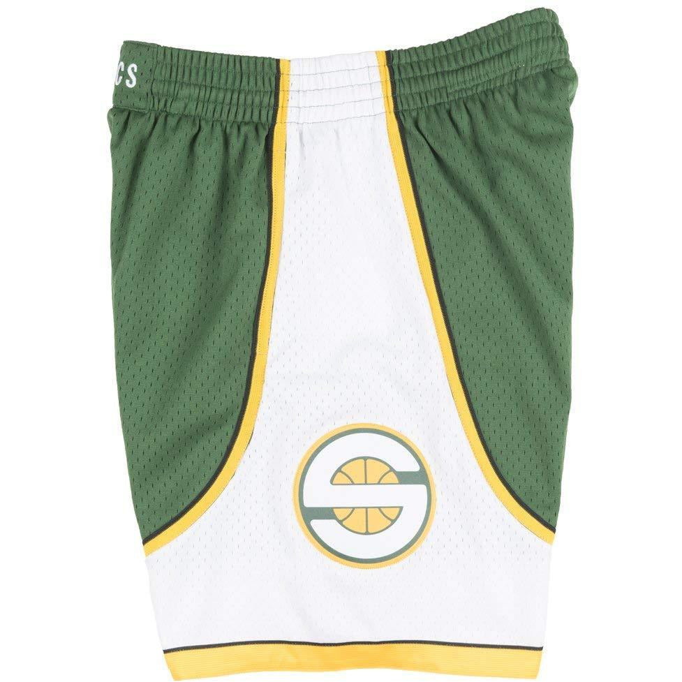 [SMSHGS18254-SSUDKGN07] Mens Mitchell & Ness NBA Swingman Road Shorts Seattle Supersonics 07-08