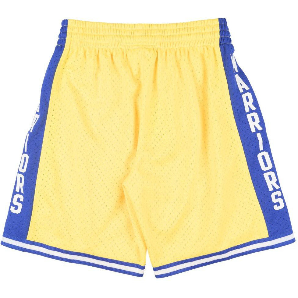 [SMSHGS18229-GSWYELL74] Mens Mitchell & Ness NBA Swingman Home Shorts GS Warriors 74-75