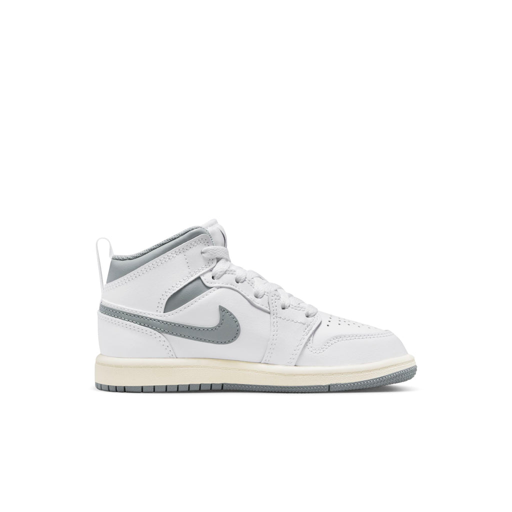 [640734-135] Preschool Air Jordan RETRO 1 MID (PS) 'Neutral Grey'