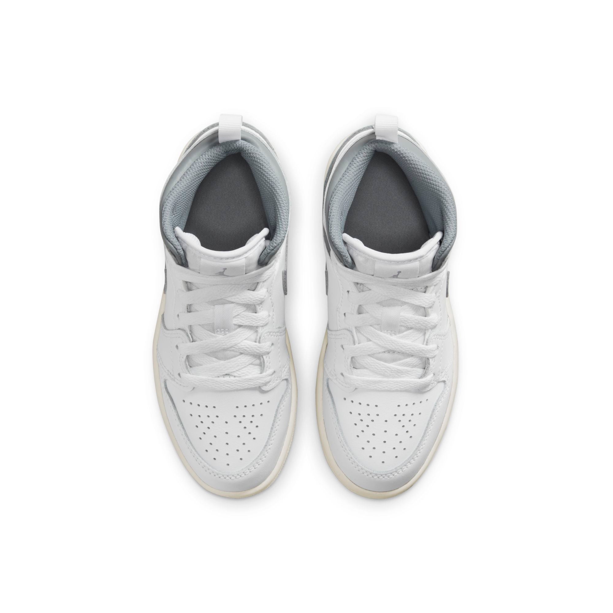 [640734-135] Preschool Air Jordan RETRO 1 MID (PS) 'Neutral Grey'