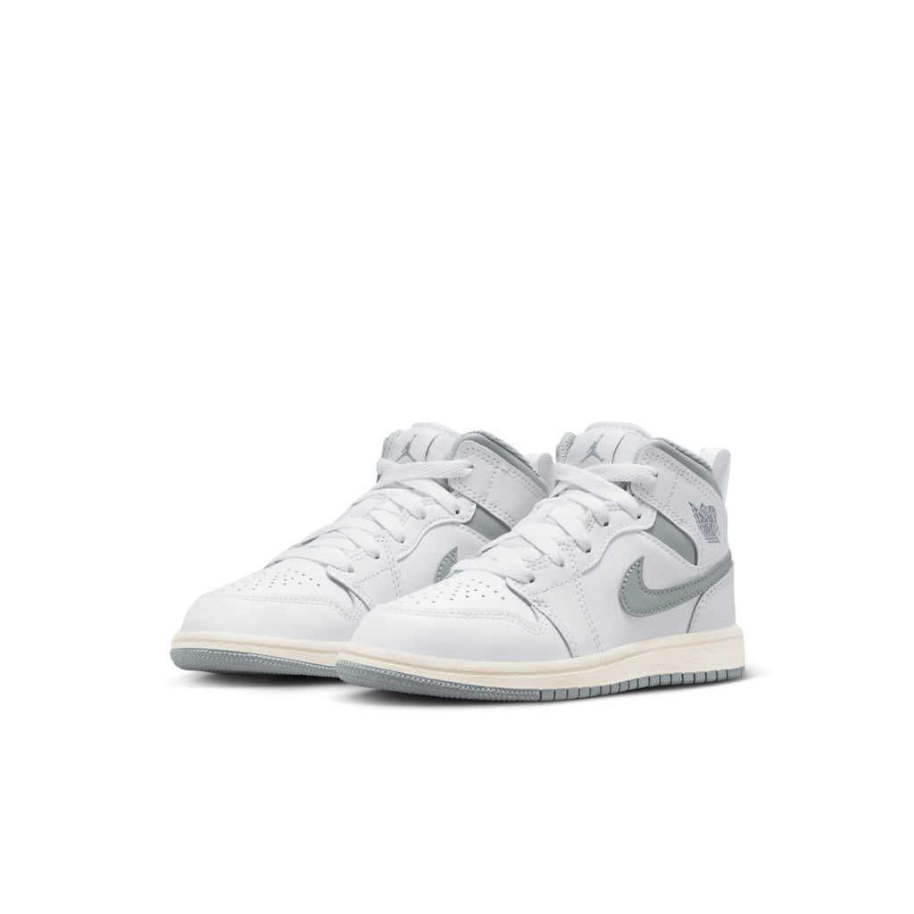 [640734-135] Preschool Air Jordan RETRO 1 MID (PS) 'Neutral Grey'