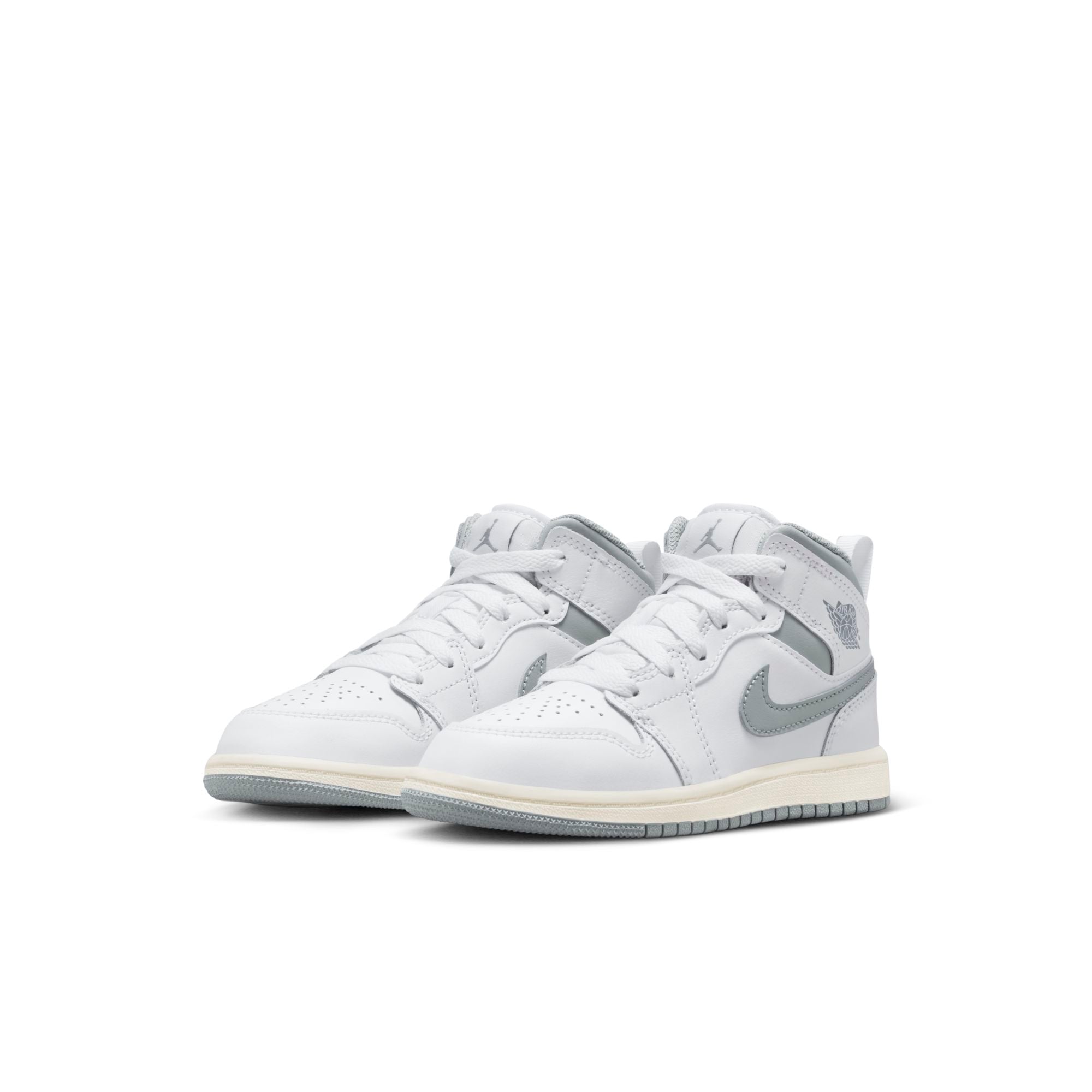 [640734-135] Preschool Air Jordan RETRO 1 MID (PS) 'Neutral Grey'