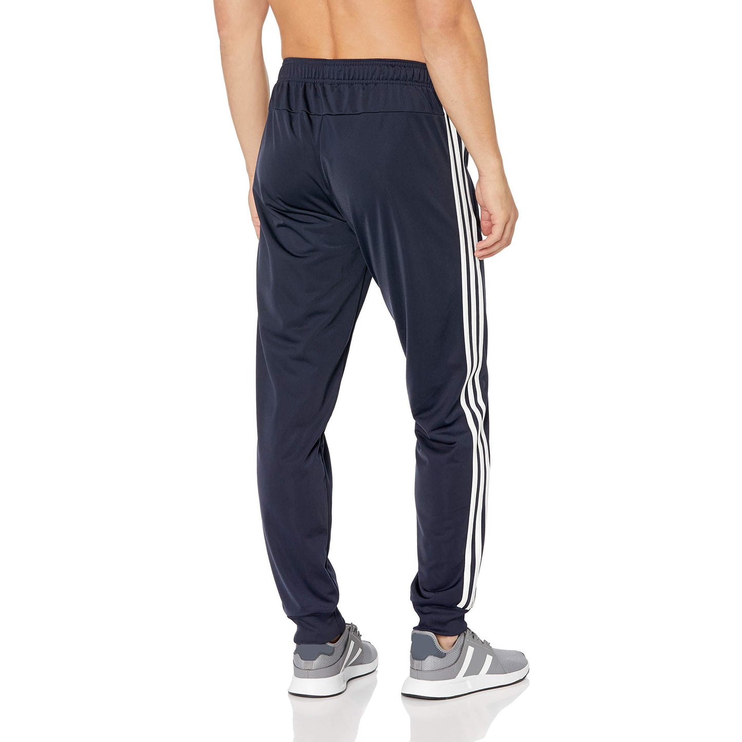 [DU0452] Mens Adidas Essentials 3-Stripes Tapered Tricot Pants