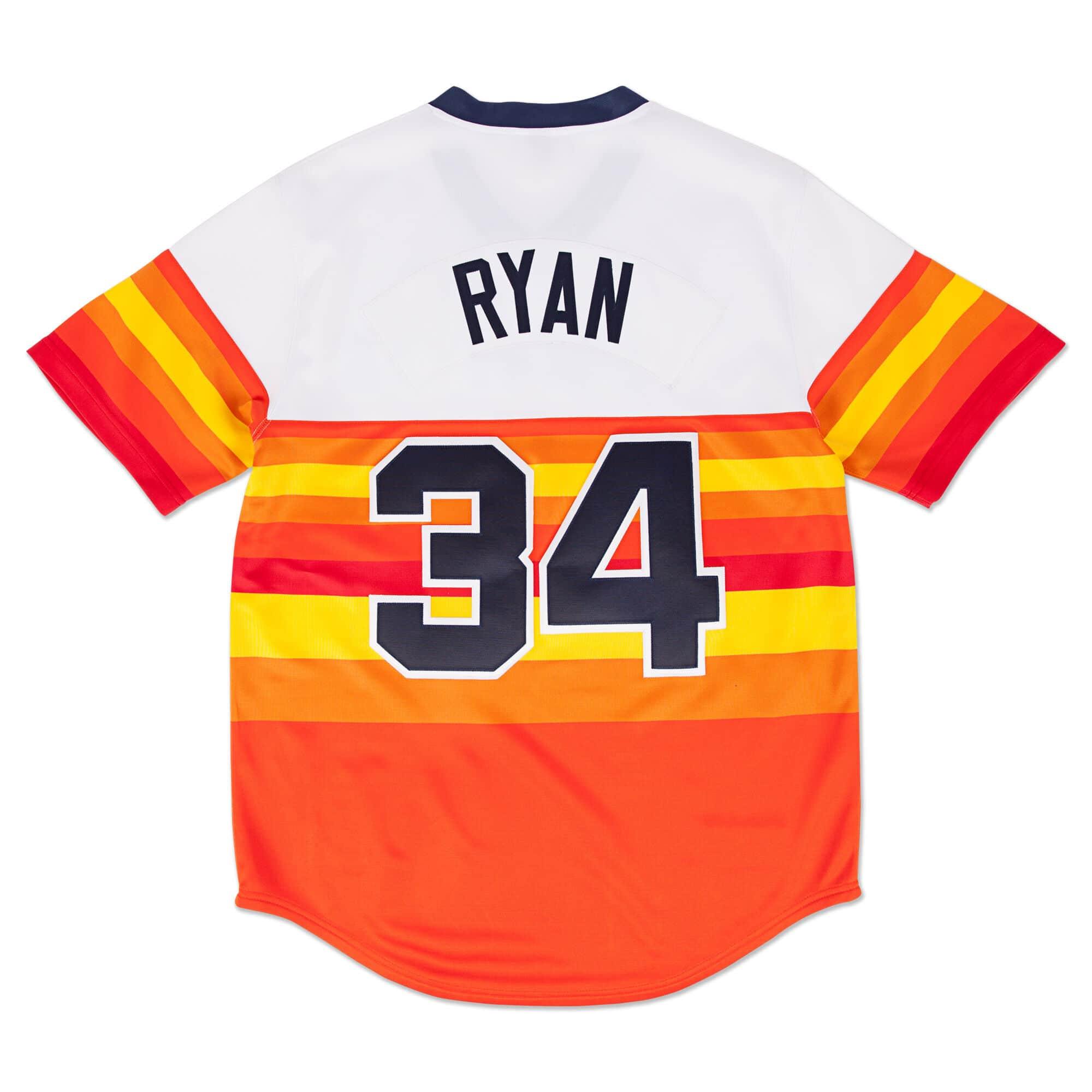 [722941180NRYAN] Mens Mitchell & Ness MLB Authentic Jersey Houston Astros Nolan Ryan 1980 - sneakAR