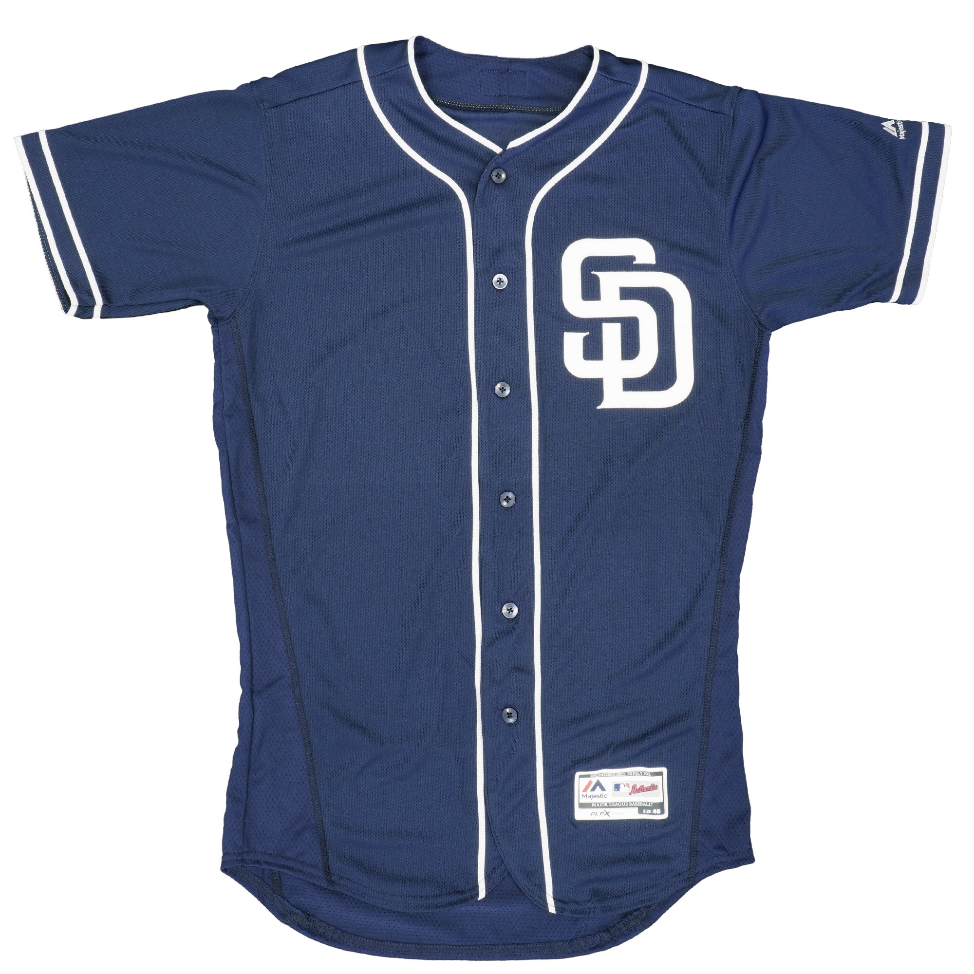 Mens MLB San Diego Padres Authentic On Field Flex Base Jersey - Navy Alternate