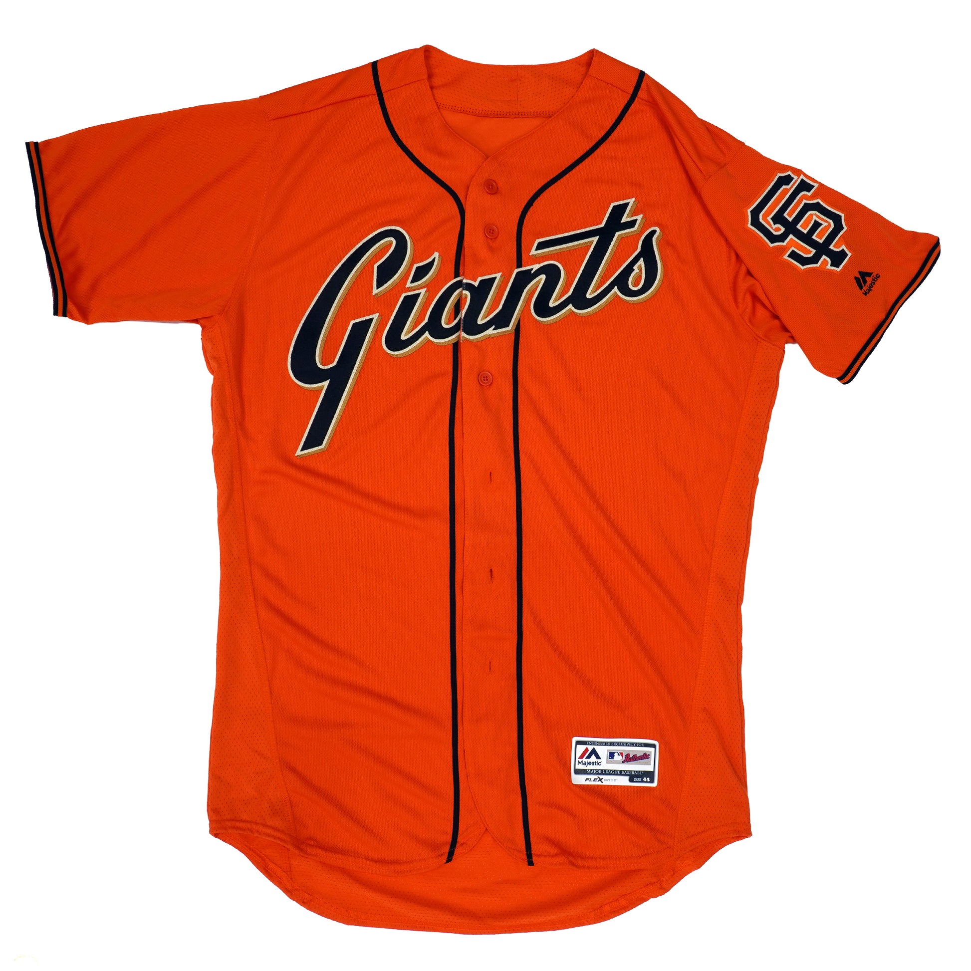 Mens MLB SF Giants Authentic On Field Flex Base Jersey - Road Gray Alt Logo