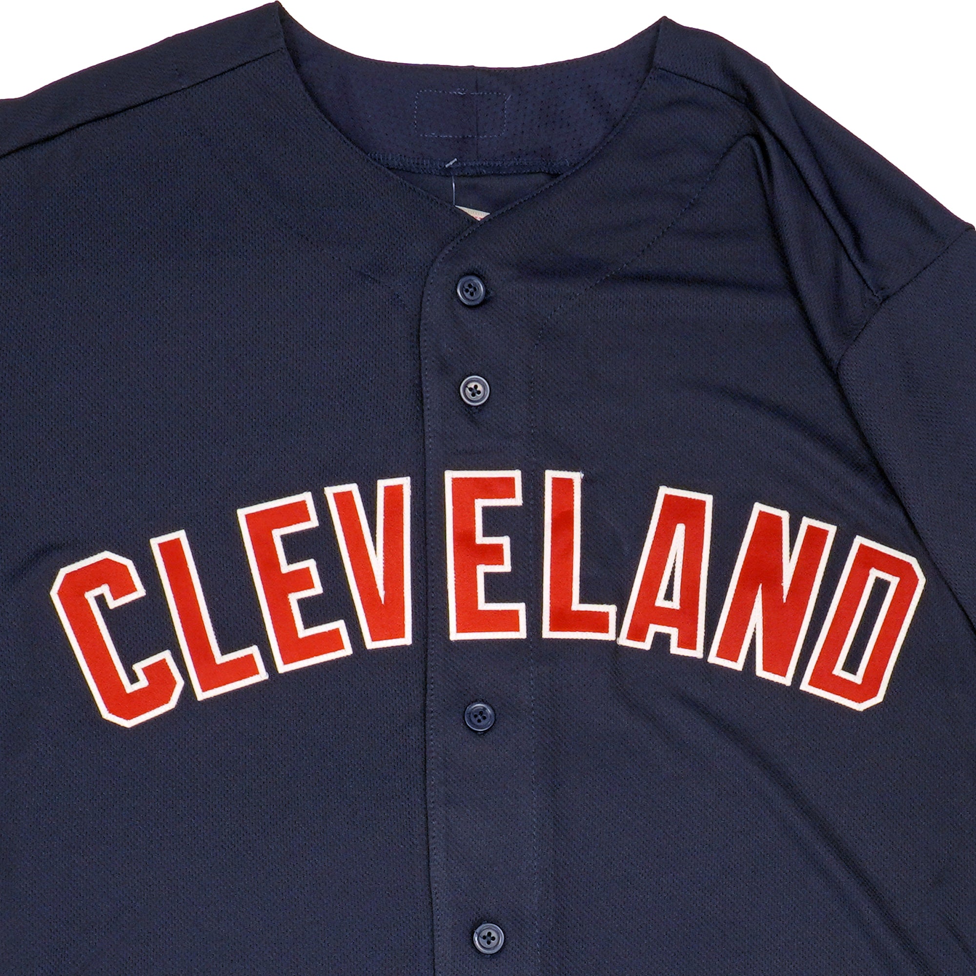 Mens MLB Cleveland Indians Authentic On Field Flex Base Jersey - Navy Alternate