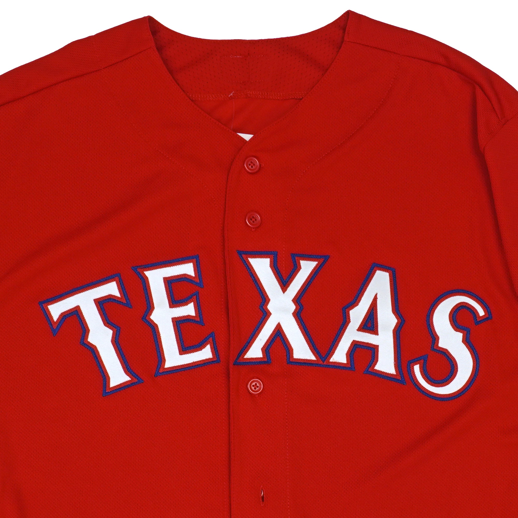 Mens MLB Texas Rangers Authentic On Field Flex Base Jersey - Red Alternate
