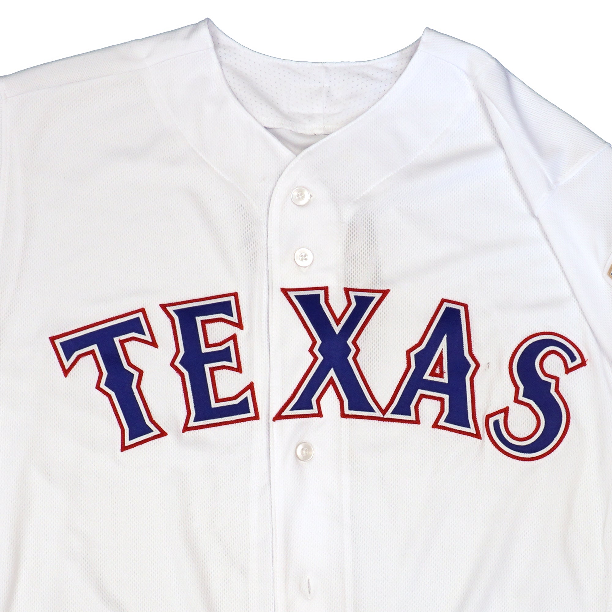 Mens MLB Texas Rangers Authentic On Field Flex Base Jersey - Home White