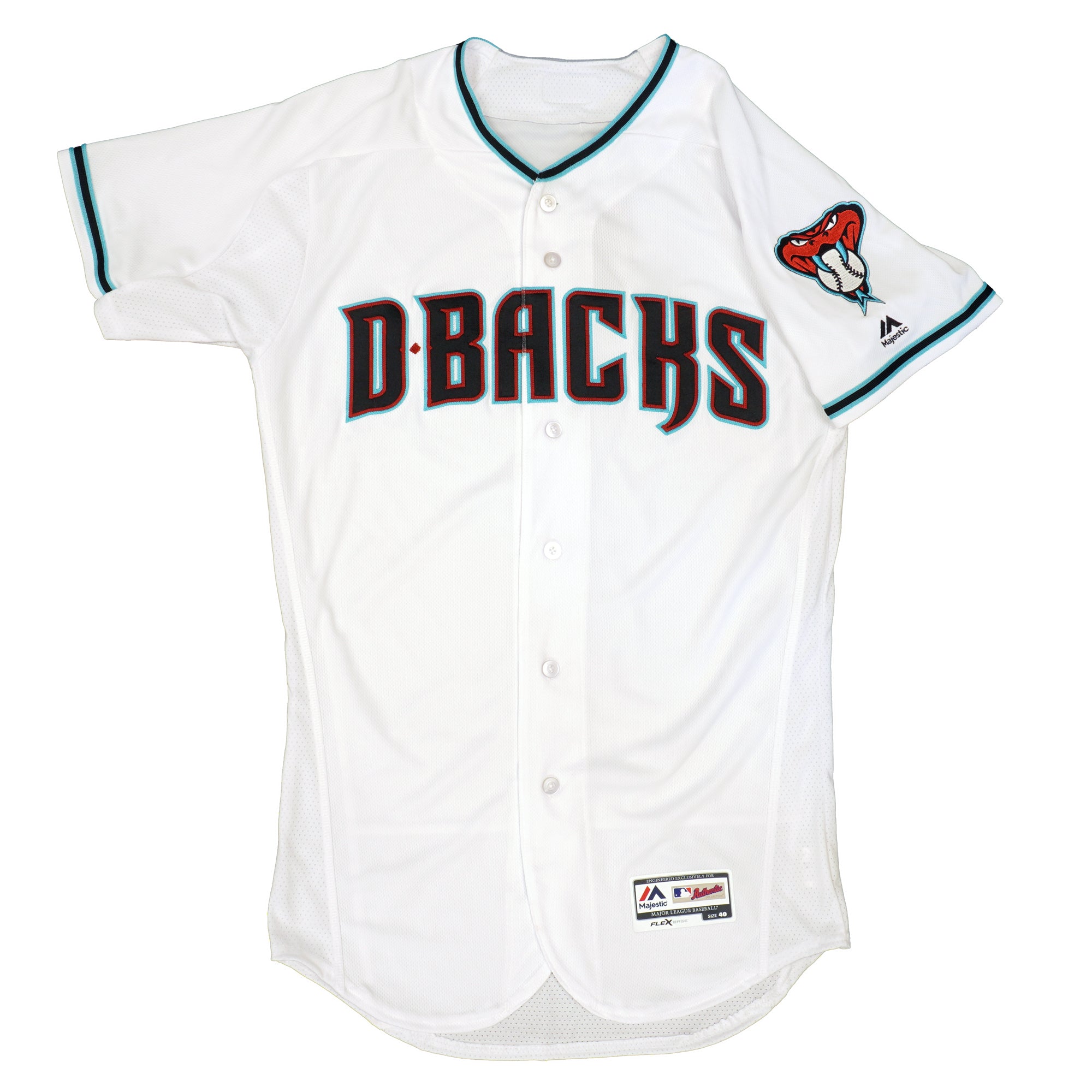 Mens MLB Arizona Diamondbacks Authentic On Field Flex Base Jersey - White Alt