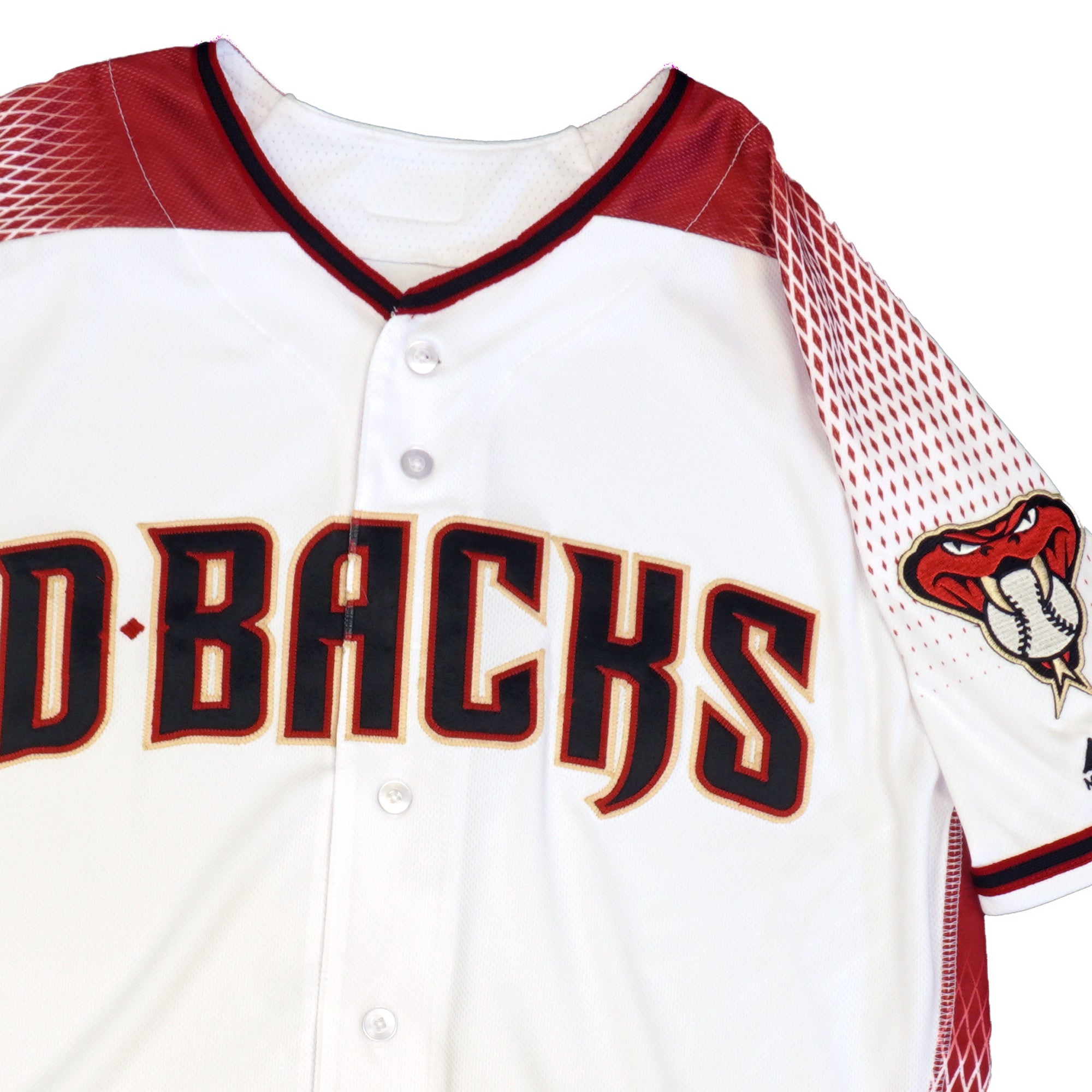 Mens MLB Arizona Diamondbacks Authentic On Field Flex Base Jersey - Home White
