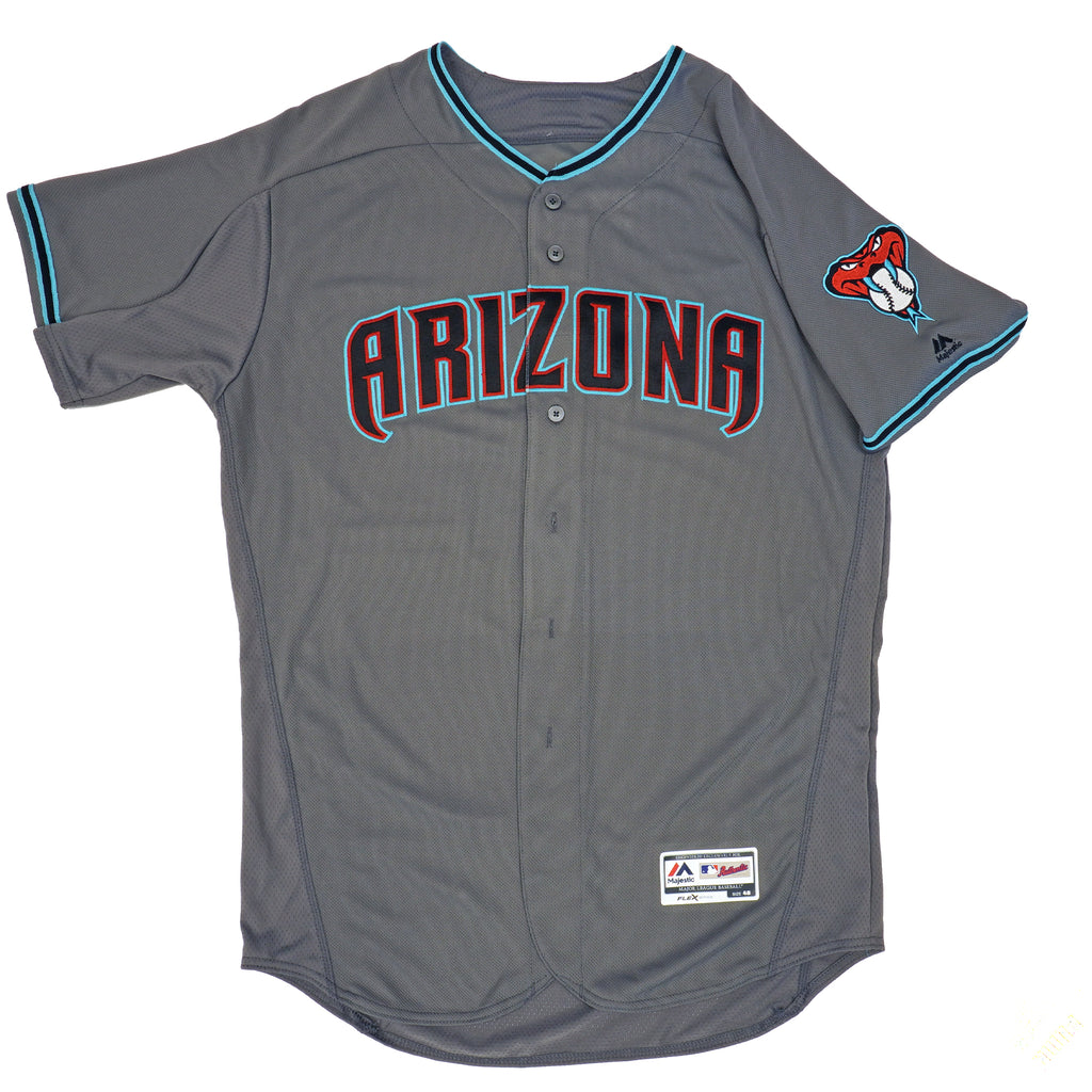 Mens MLB Arizona Diamondbacks Authentic On Field Flex Base Jersey - Gray Alt
