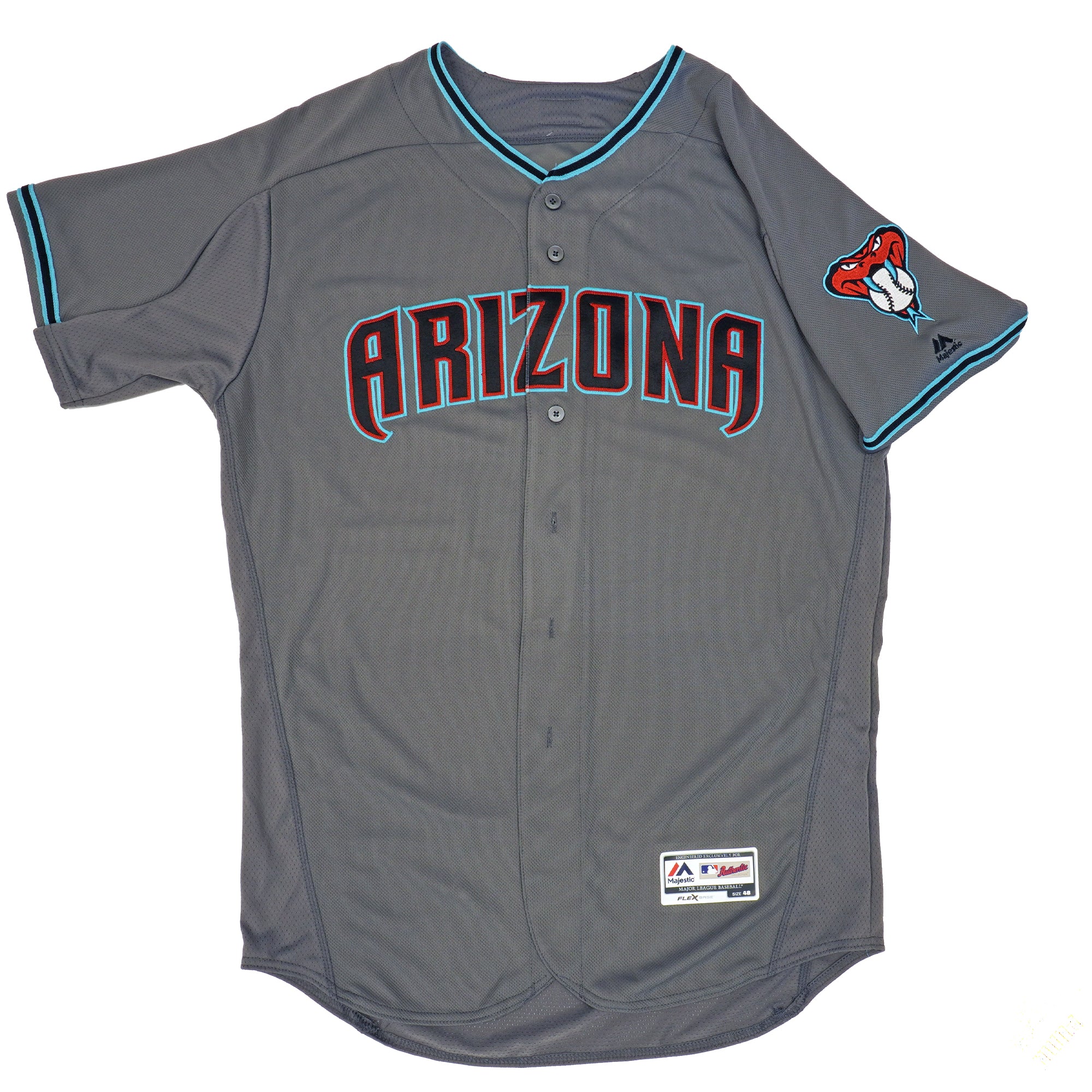 Mens MLB Arizona Diamondbacks Authentic On Field Flex Base Jersey - Gray Alt