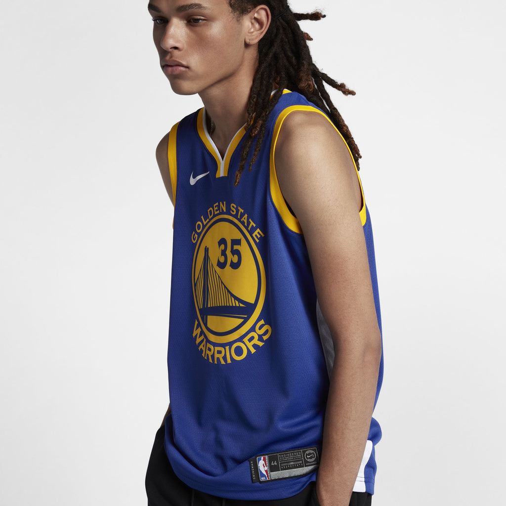 [864475-496] Mens Nike NBA GS Warriors Away Icon Swingman Jersey - Durant