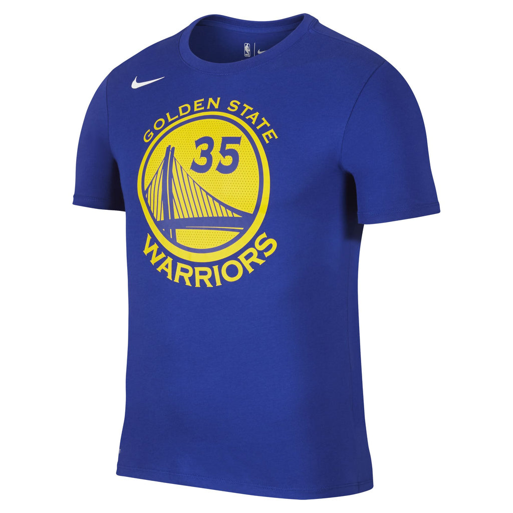 [870774-497] Mens Nike NBA Golden State Warriors Name & Number Kevin Durant T-shirt