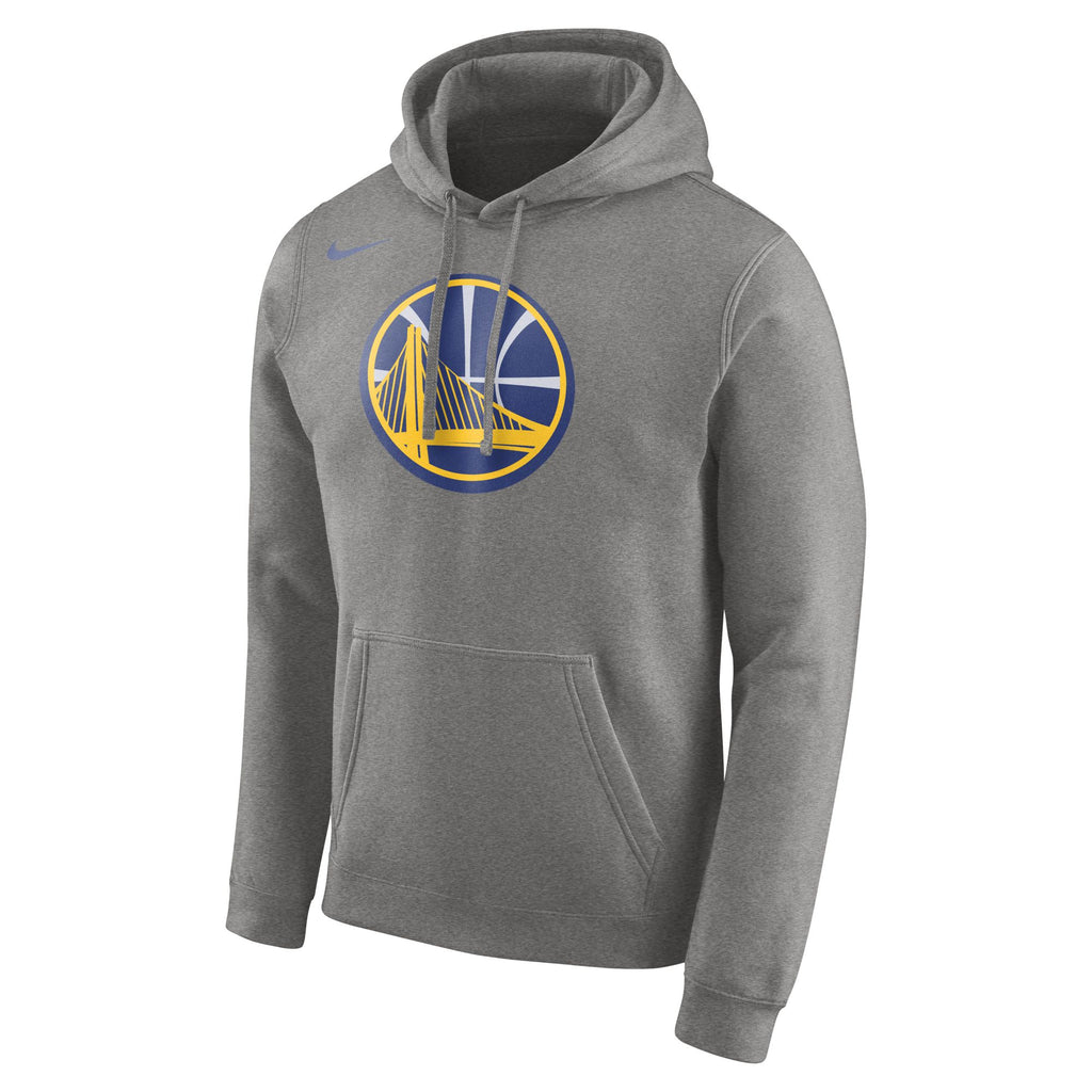 [881131-063] Mens Nike NBA Golden State Warriors Club Fleece Logo Pullover Hoodie