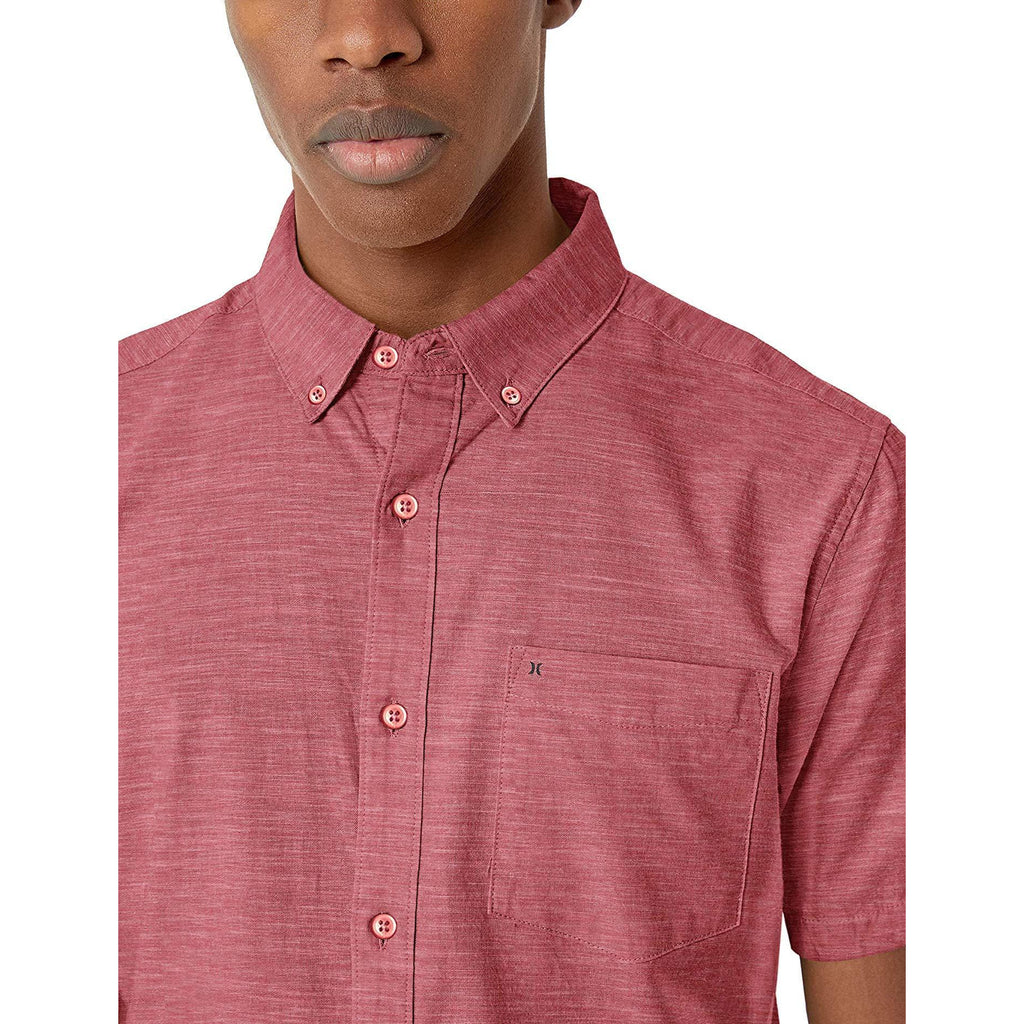 [895020-820] Mens Hurley One & Only 2.0 Textured Short Sleeve Button Up