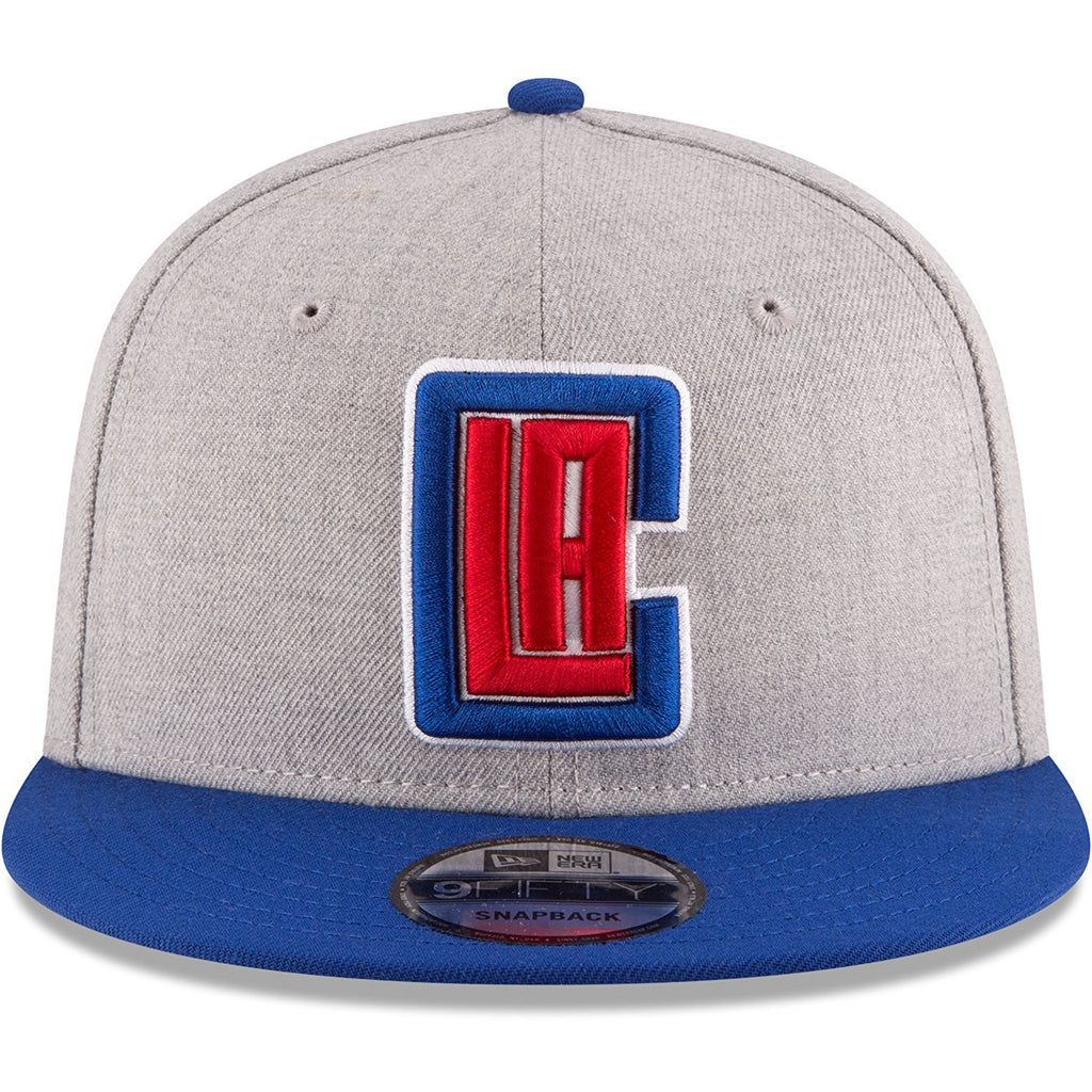 [70336709] Mens New Era NBA 950 2-Tone Heather Gray Snapback Cap Los Angeles Clippers