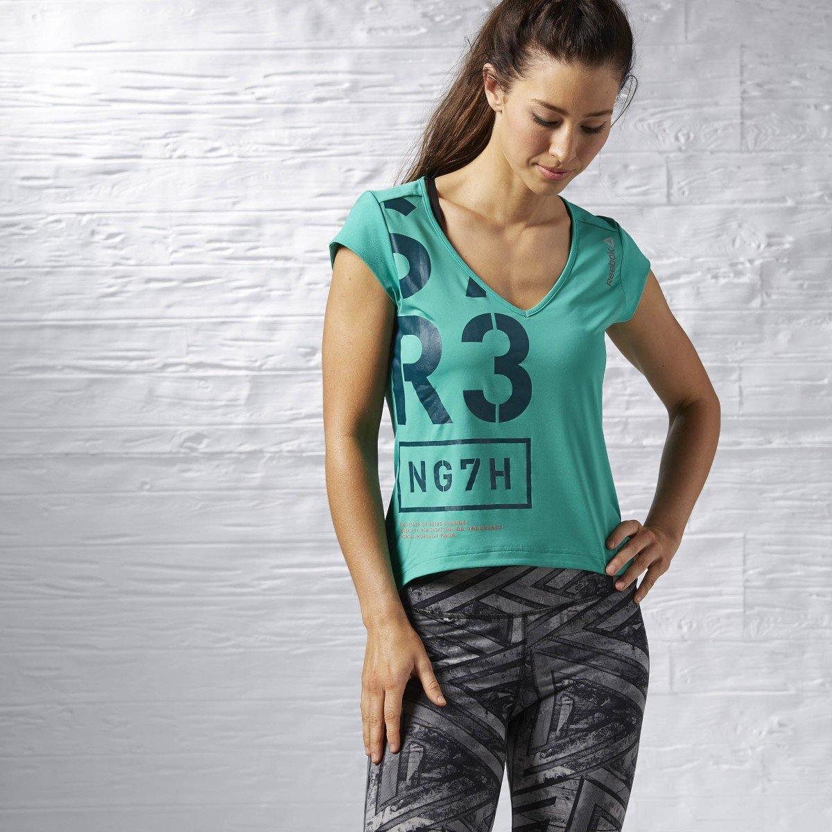 [AA9254] Womens Reebok One Series V Neck SS Tee - sneakAR