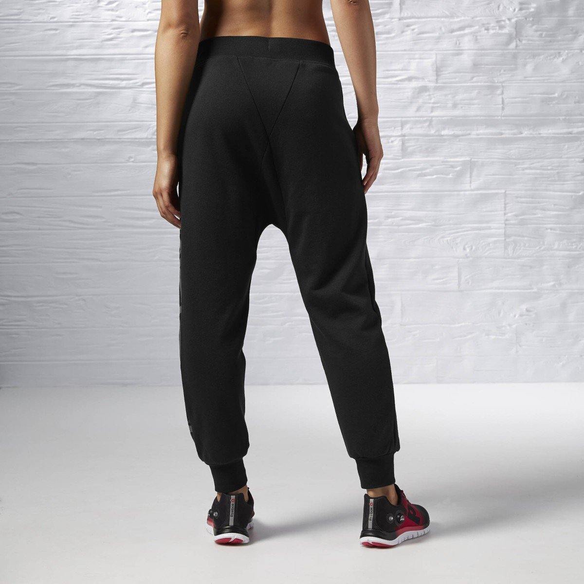 [AB1956] Womens Reebok Dance Knit Drop Crotch Pants - sneakAR