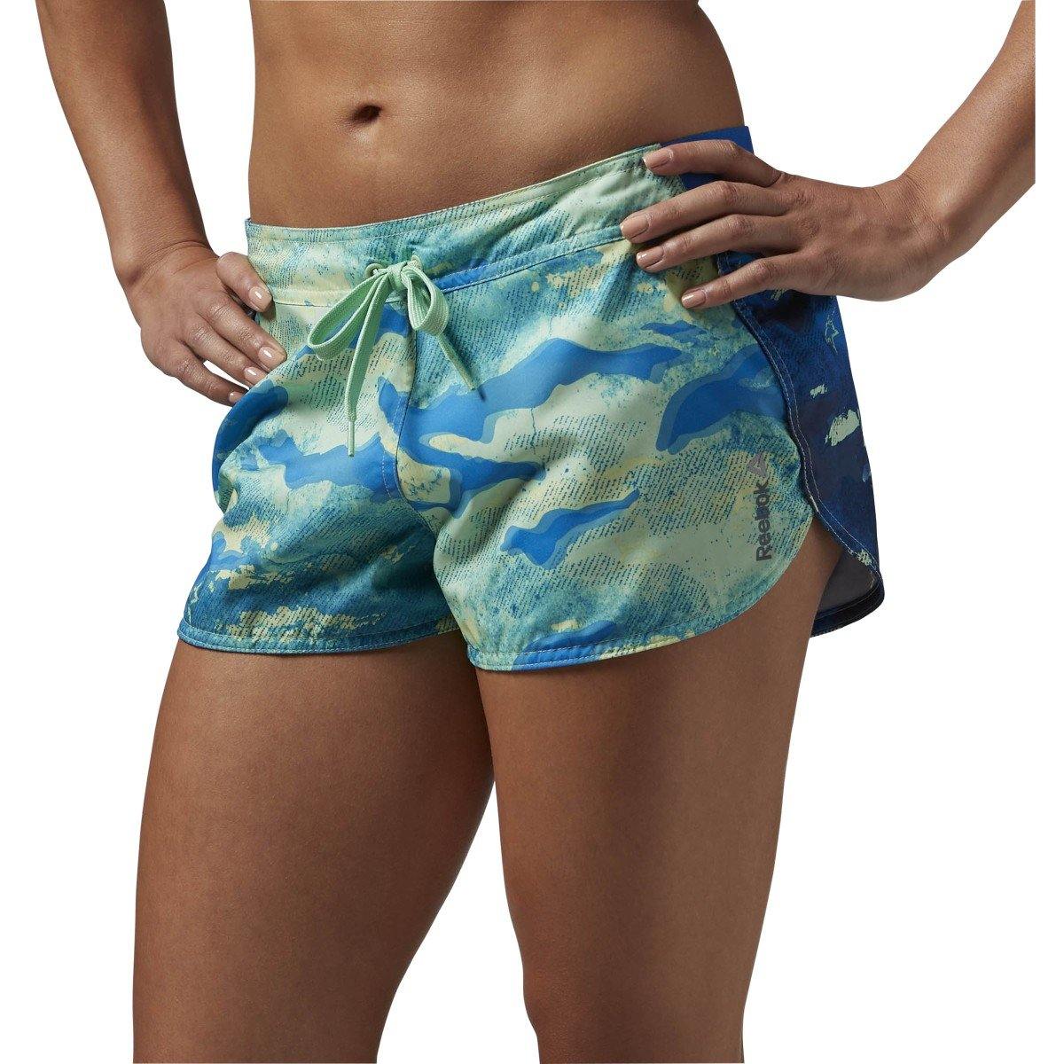 [AJ3467] Womens Reebok WOR Woven AOP Camo Shorts - sneakAR