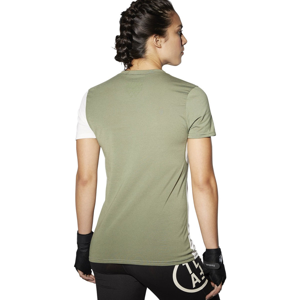 [AJ4434] Womens Reebok Train Like A Fighter Perf Short Sleeve V Tee
