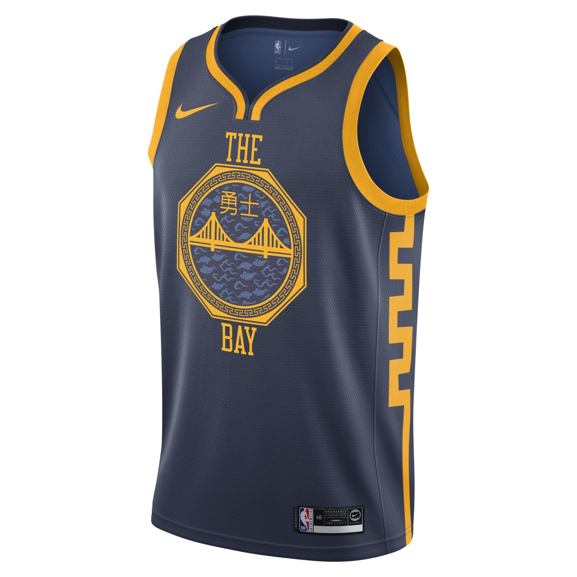 [AJ4611-427] Mens Nike NBA Golden State Warriors City Edition Swingman Jersey