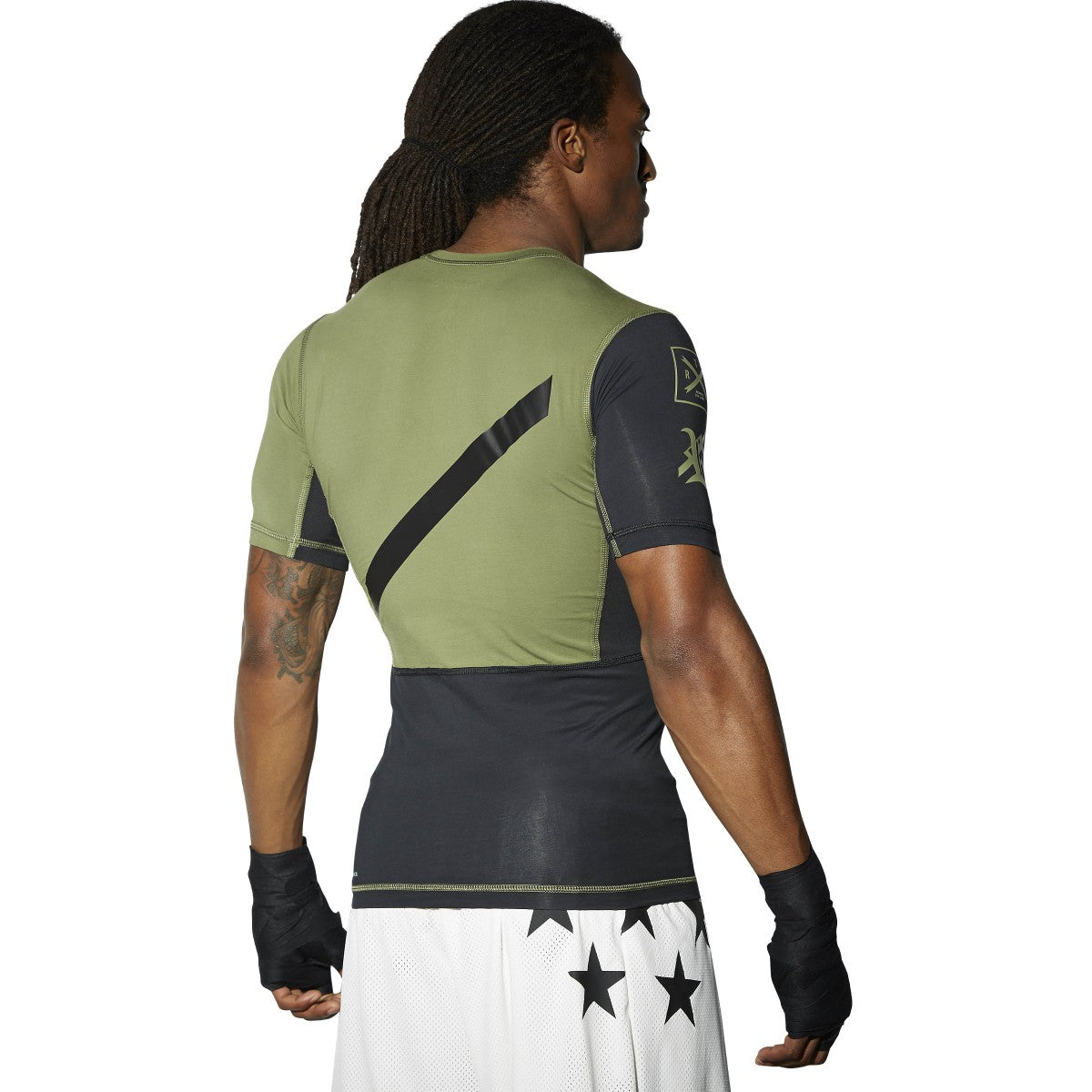 [AJ9079] Mens Reebok Train Like A Fighter Short Sleeve Compression Top