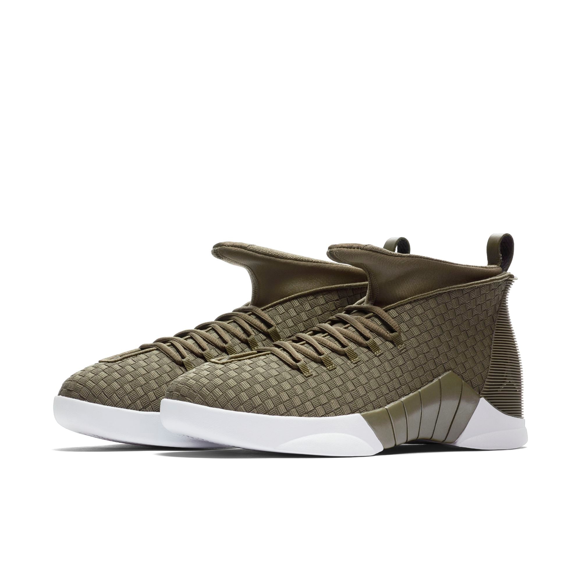 [AO2568-200] Mens Air Jordan Retro 15 PSNY Woven Olive